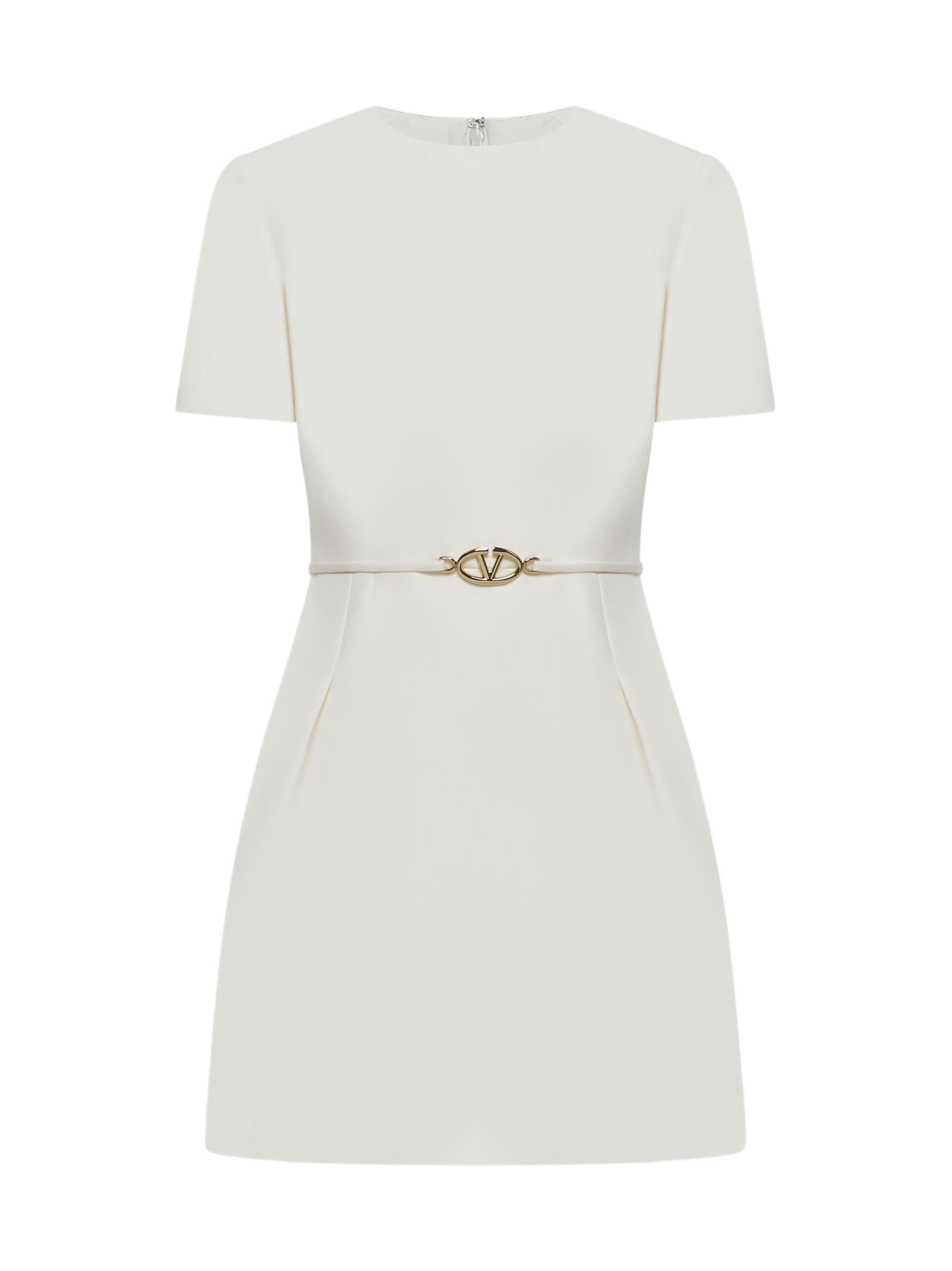 valentino wool and silk mini dress