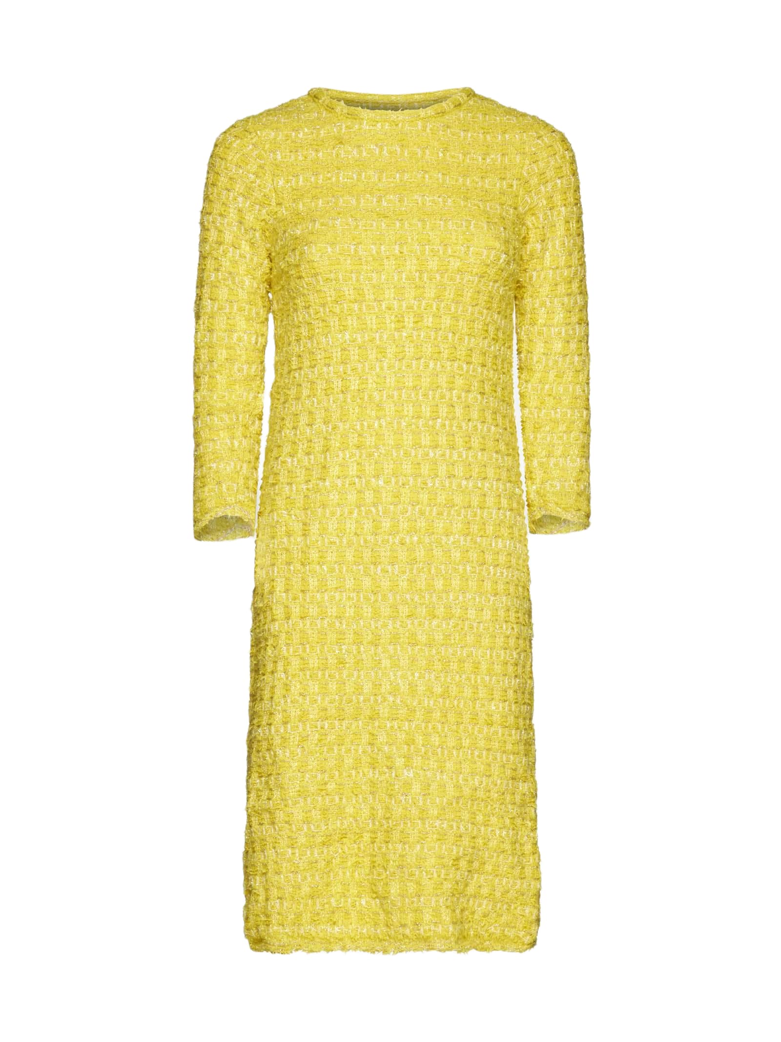 woolblend boucle dress