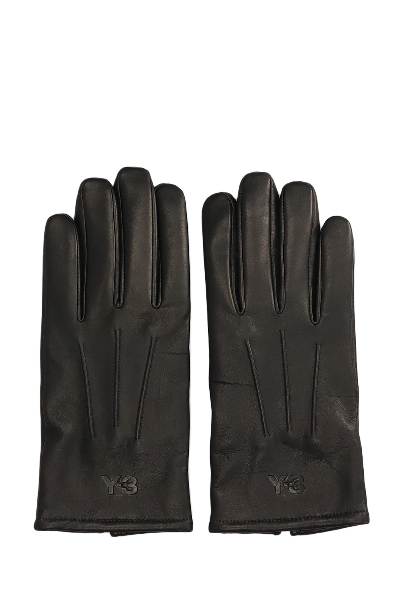 Y-3 Gloves In Black Leather | italist