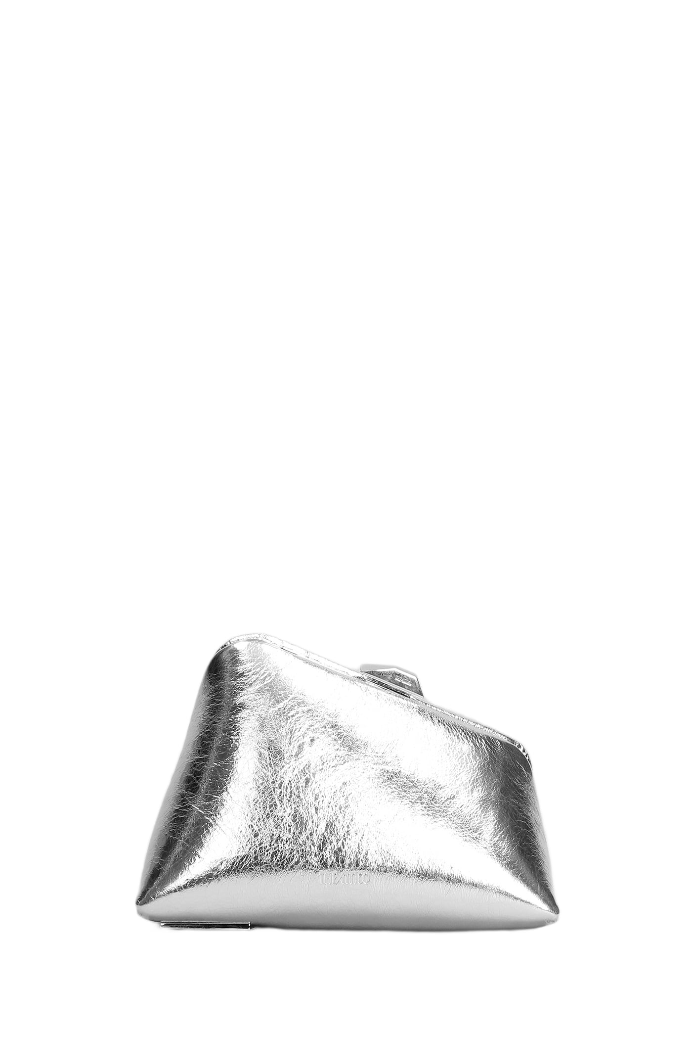 The Attico Midnight Hand Bag In Silver Leather | italist