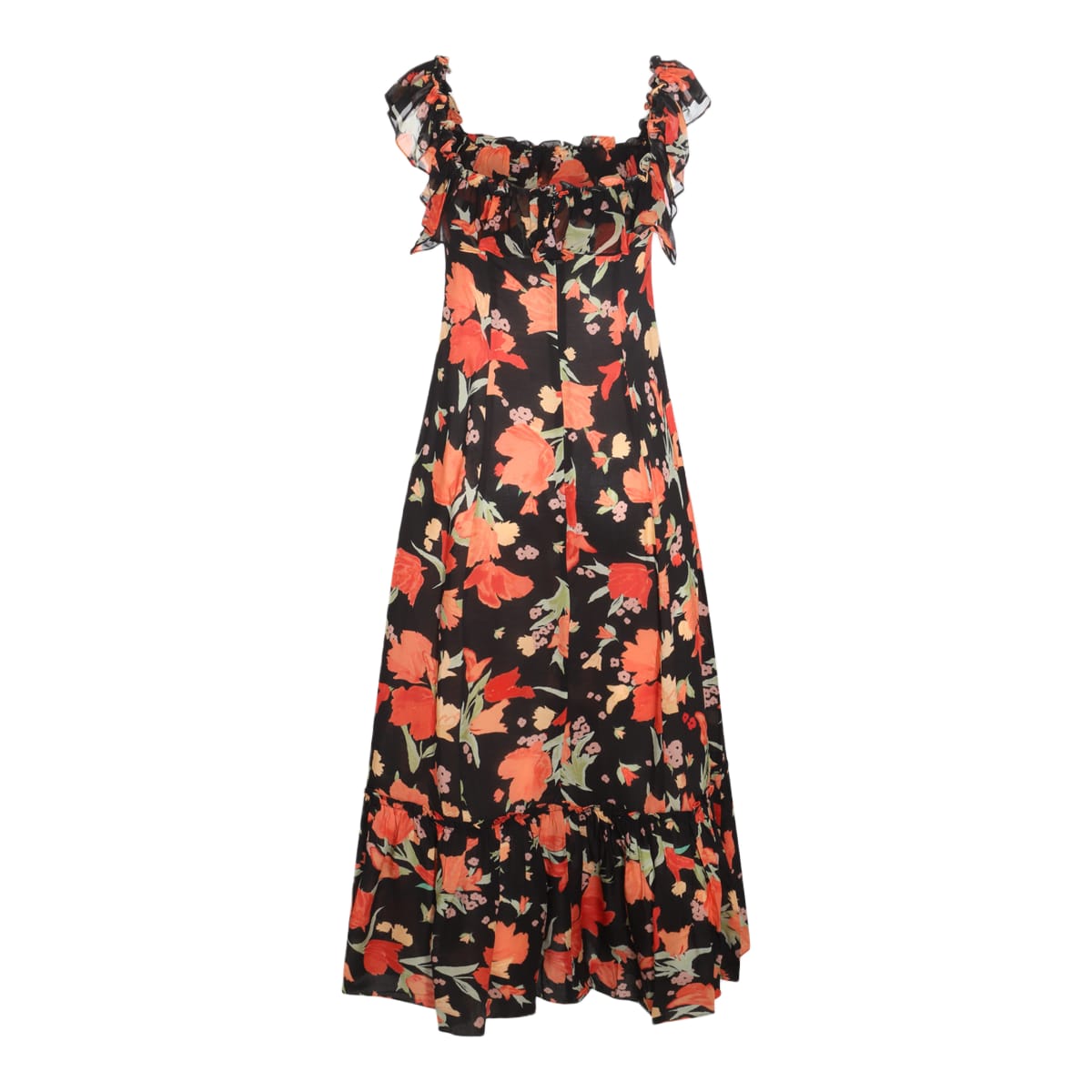 havana floral black viscose june dress