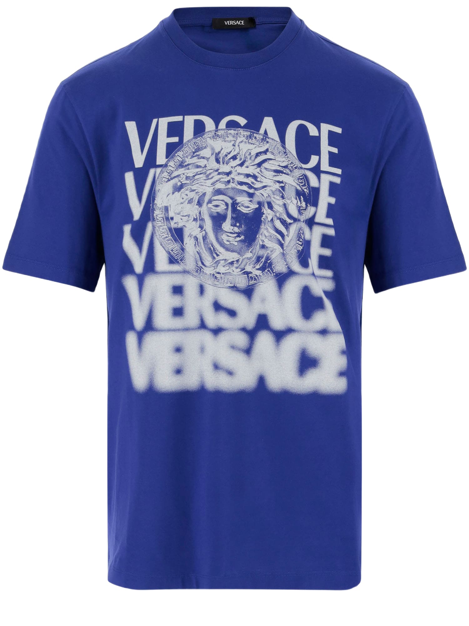 Tシャツ・カットソー VERSACE SS25 Logo print T-shirt (10133021A13401 2B510) 90_A87391-