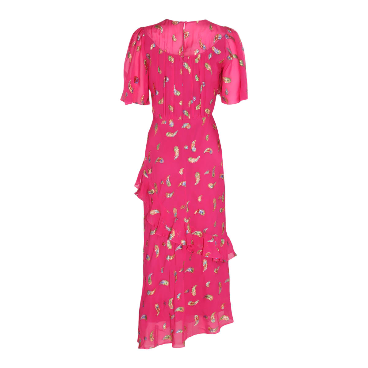 pink silk blend dress