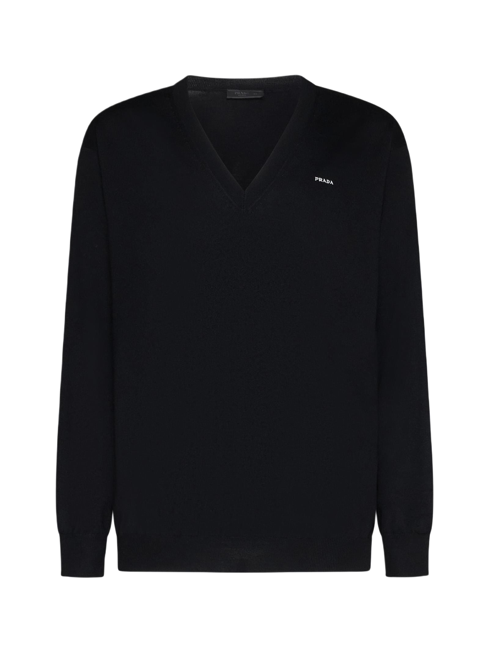 Prada Logo Cotton Sweater | italist
