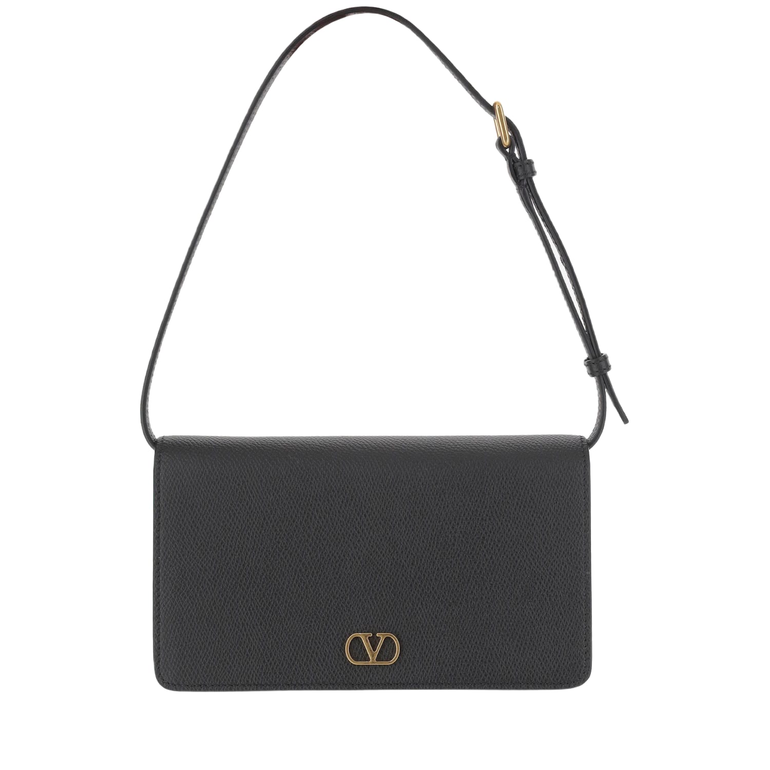 クラッチバッグ Valentino Garavani Black Leather Vlogo Signature Clutch Valentino Garavani Black Leather Vlogo Signature Clutch