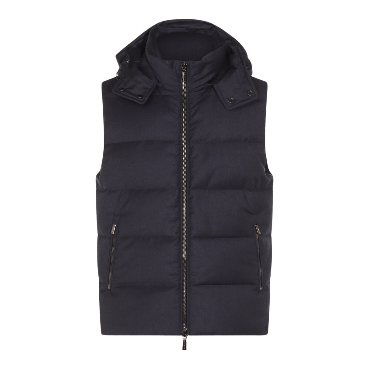 Moorer Blue Wool Down Jacket | italist