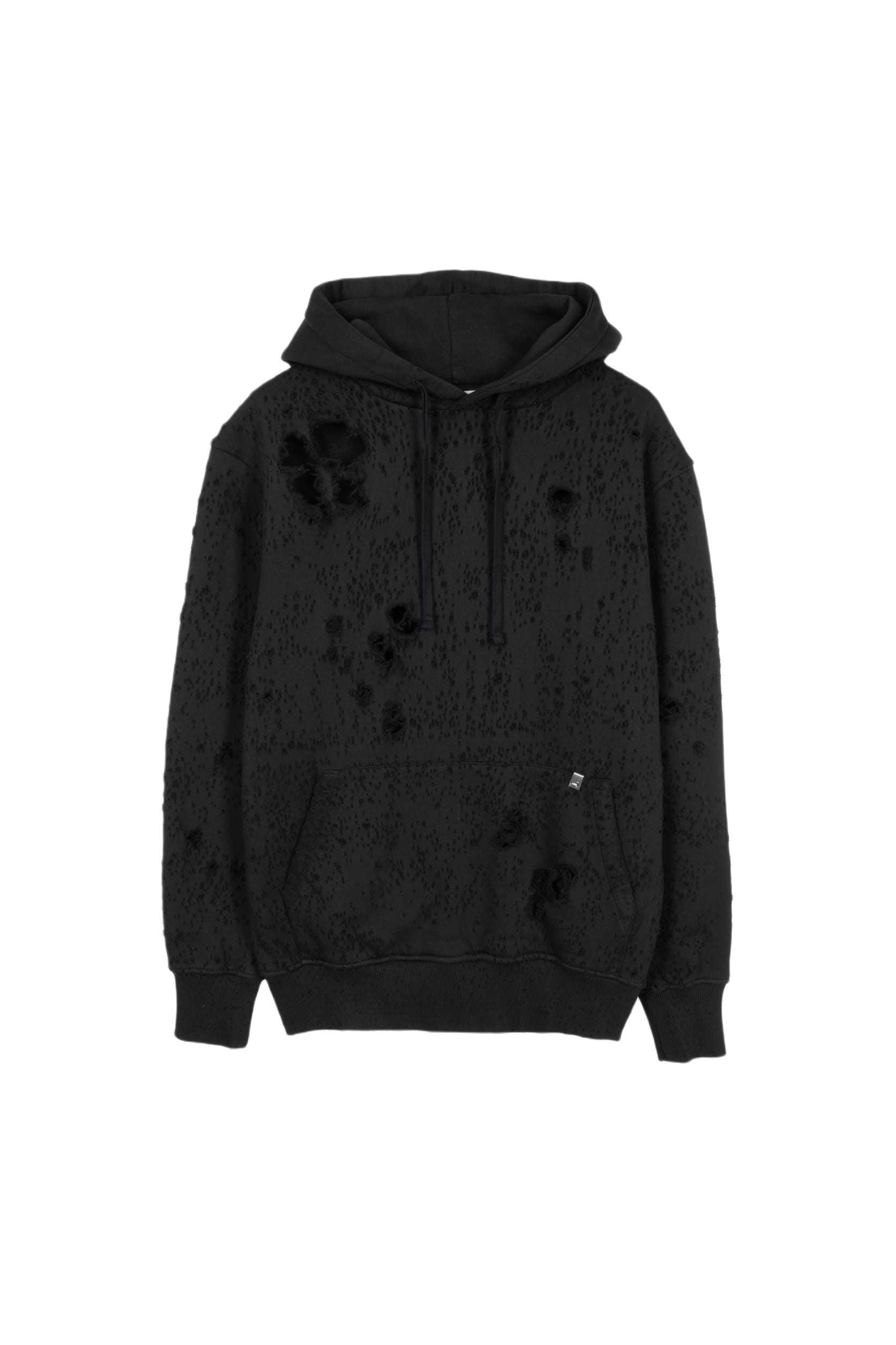 1017 ALYX 9SM Destroyed Lightercap Hoodie Black destroyed