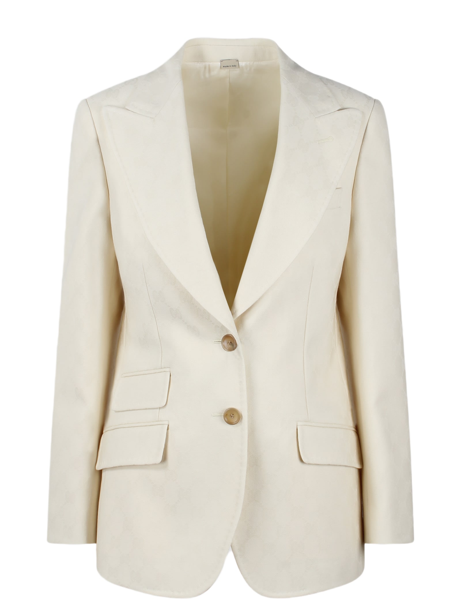 ジャケット GUCCI Single-breasted jacquard logo blazer 7dc4b5d82e35dd96c843d058b80221