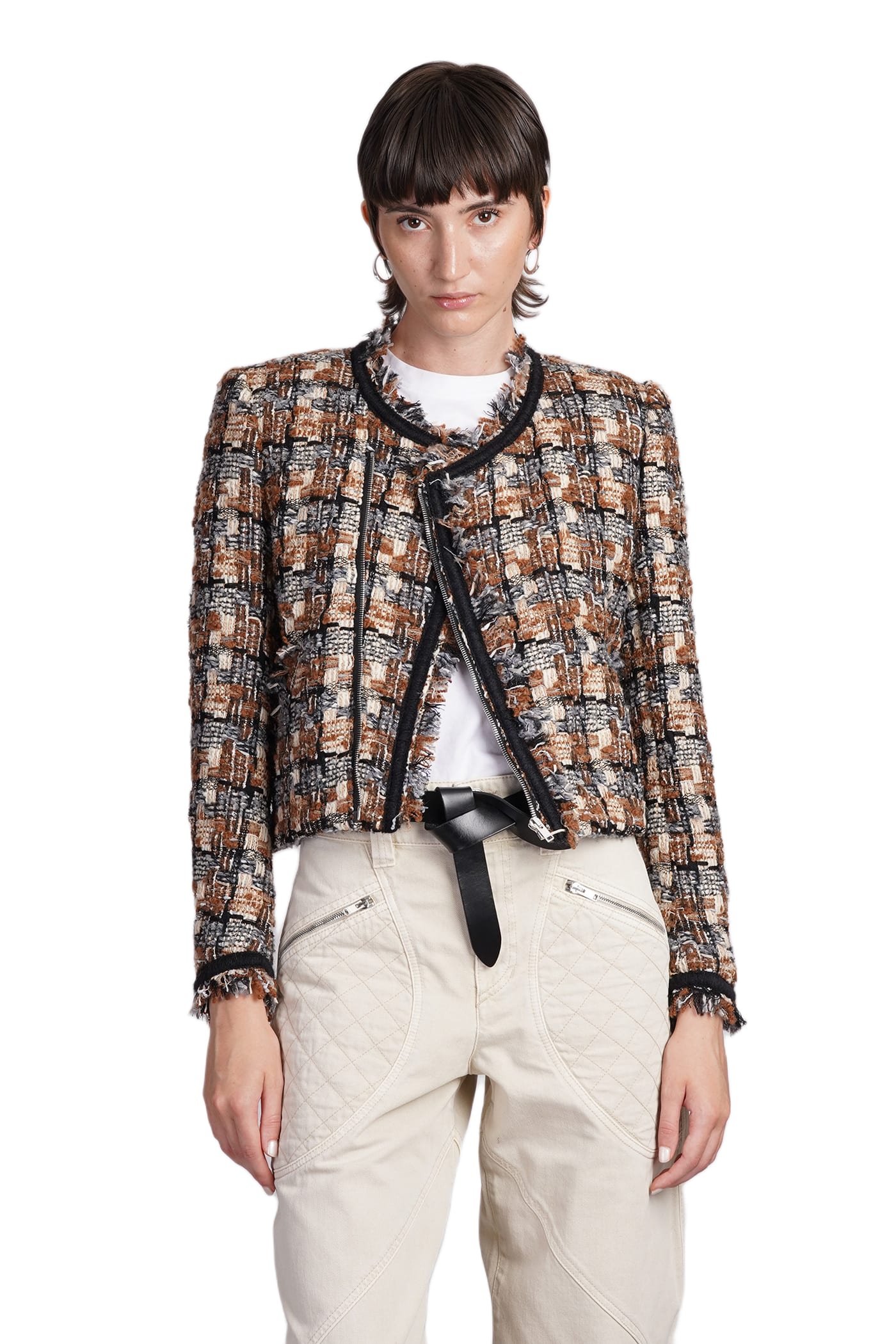 【送料&関税込】Isabel Marant kerby Brown Wool Blend Jacket Isabel Marant 'kerby' Brown Wool Blend Jacket | italist