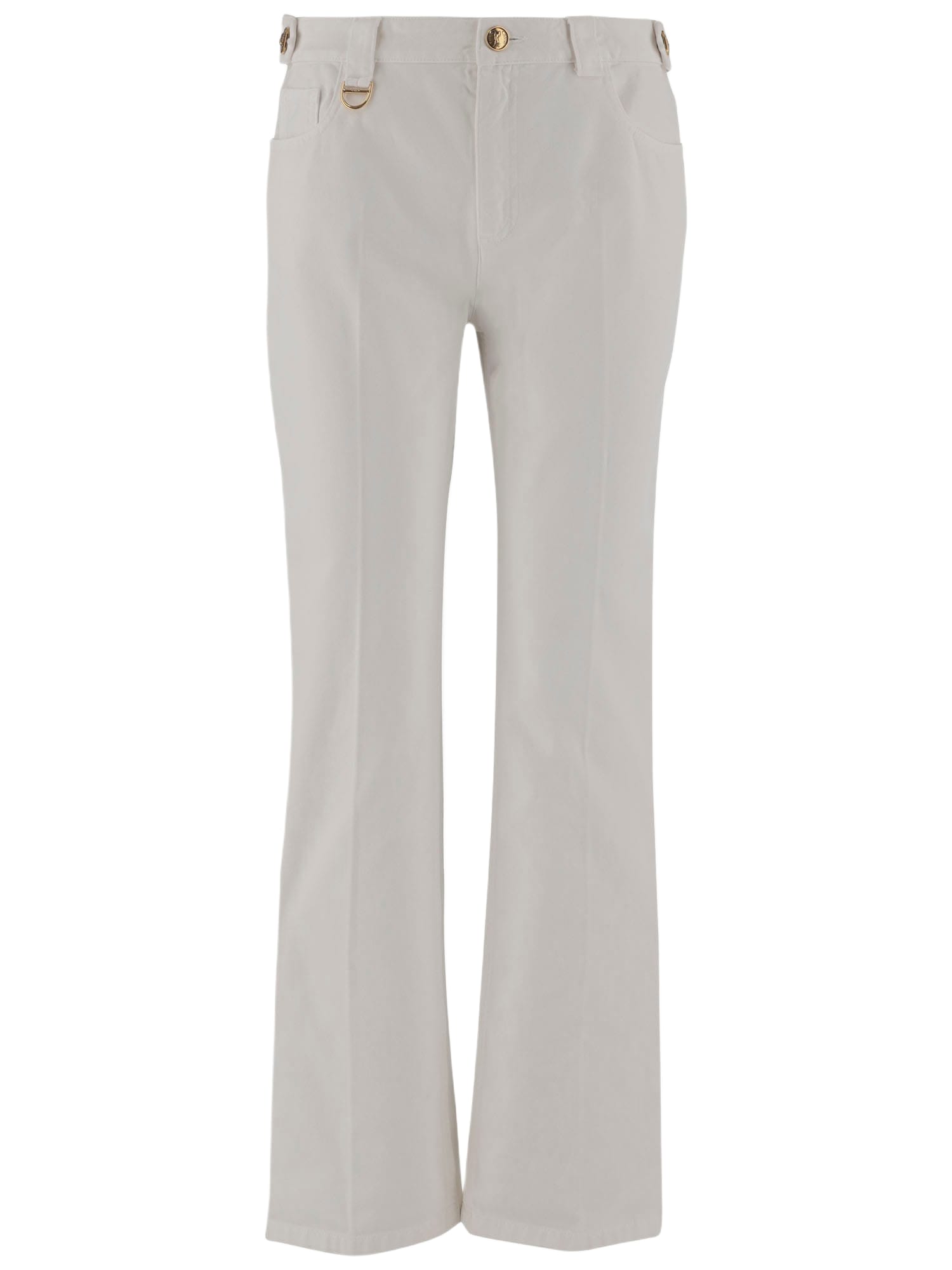 パンツ Chloe Cotton Canvas Pants CHLOÉ Cotton-canvas flared pants | NET-A-PORTER