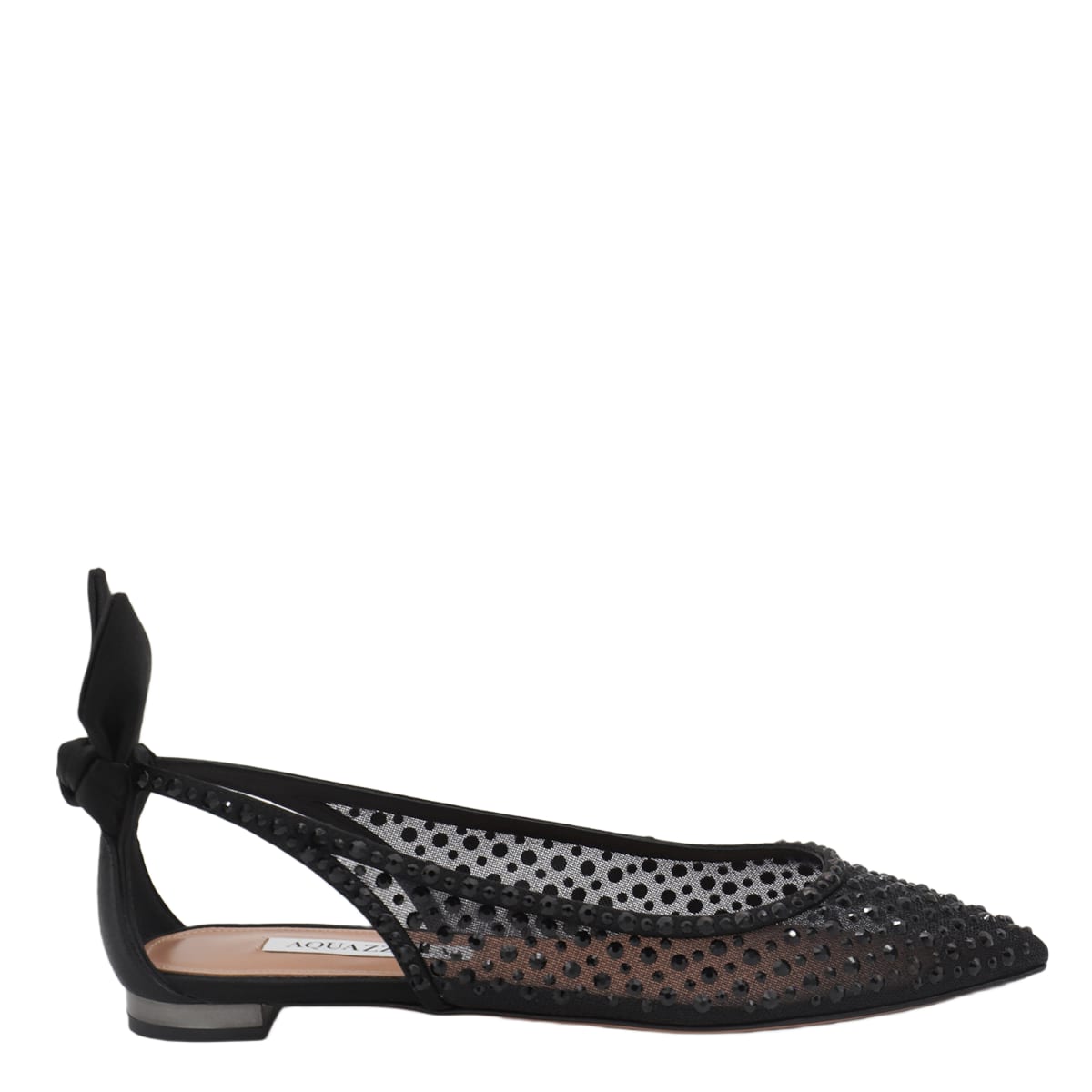 フラットシューズ AQUAZZURA SS25 Aquazzura Flat shoes Black (DCTFLAA0 STT000) The Spy Flat BLACK Aquazzura@ Official
