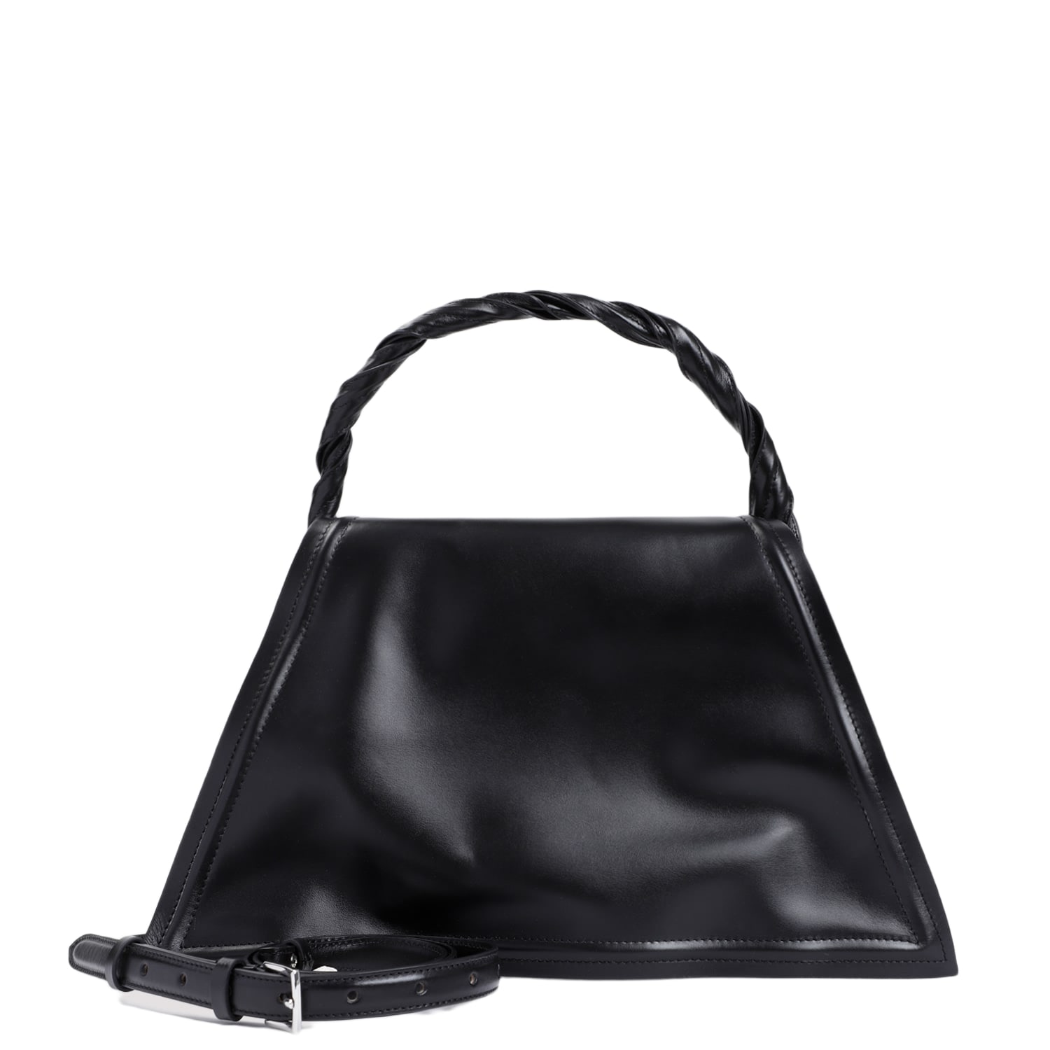 【Y PROJECT】 Y Logo Classic Leather Cross Bag WBAG15S23 Leather crossbody bag Y/Project Black in Leather - 51019076