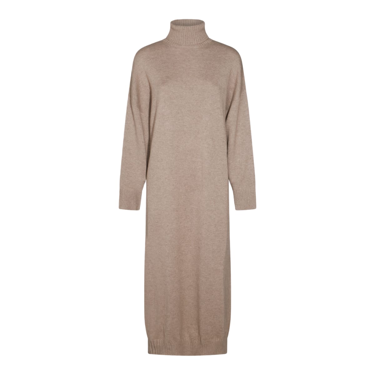 beige wool dress