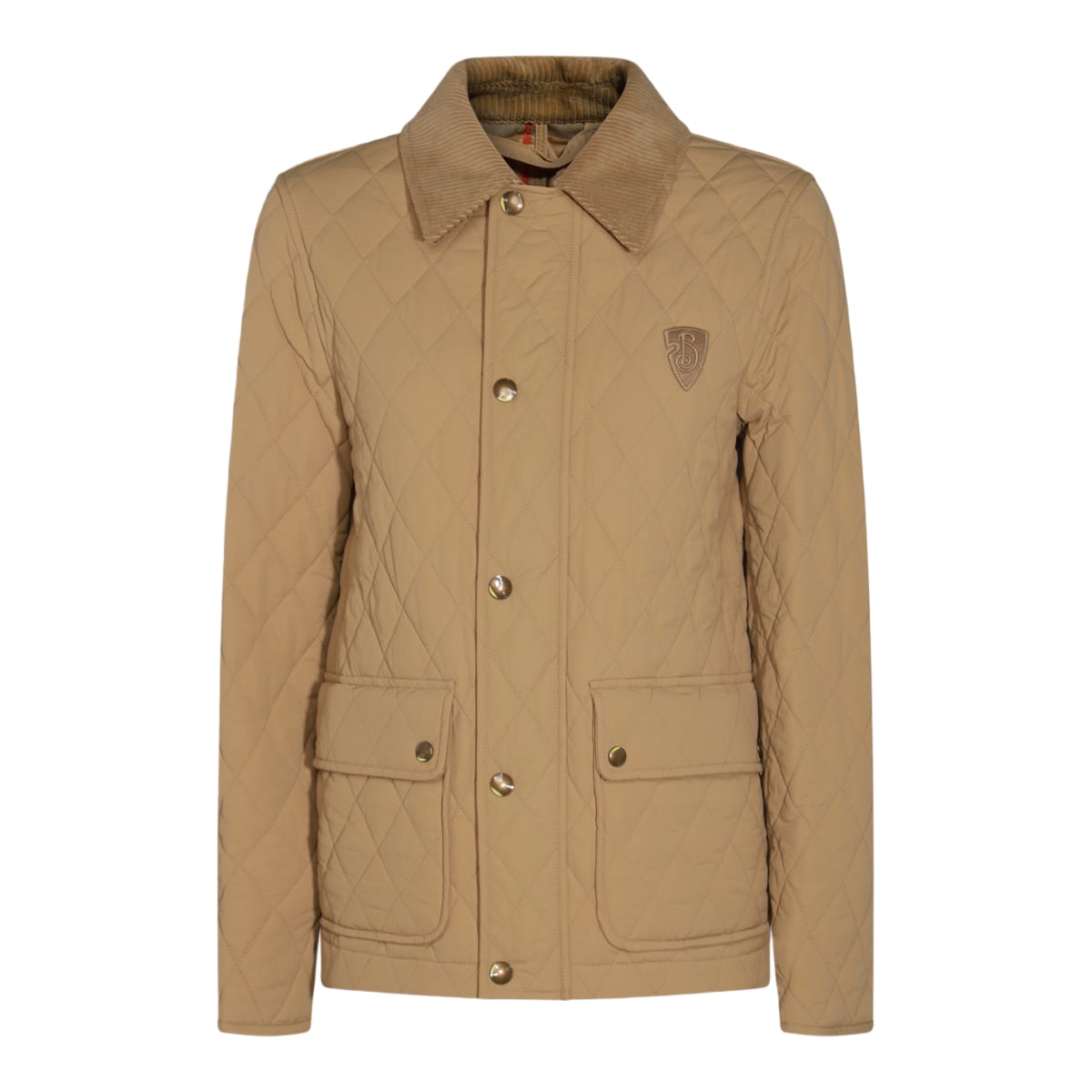 ジャケット BURBERRY Woman Jacket Beige 8094940 Beige Double-Breasted Flax Jacket BURBERRY 8094940 X