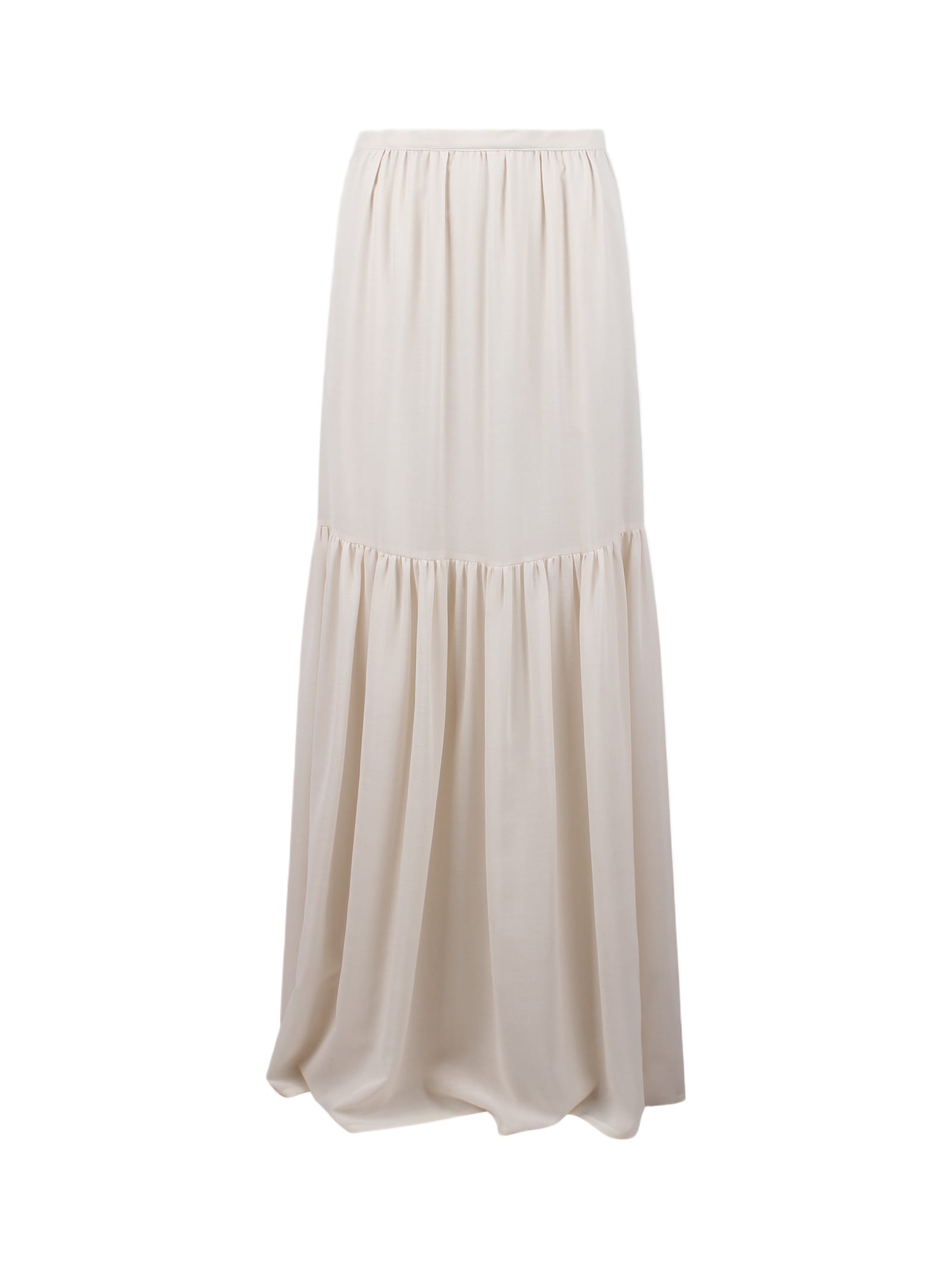 max mara tiered maxi skirt