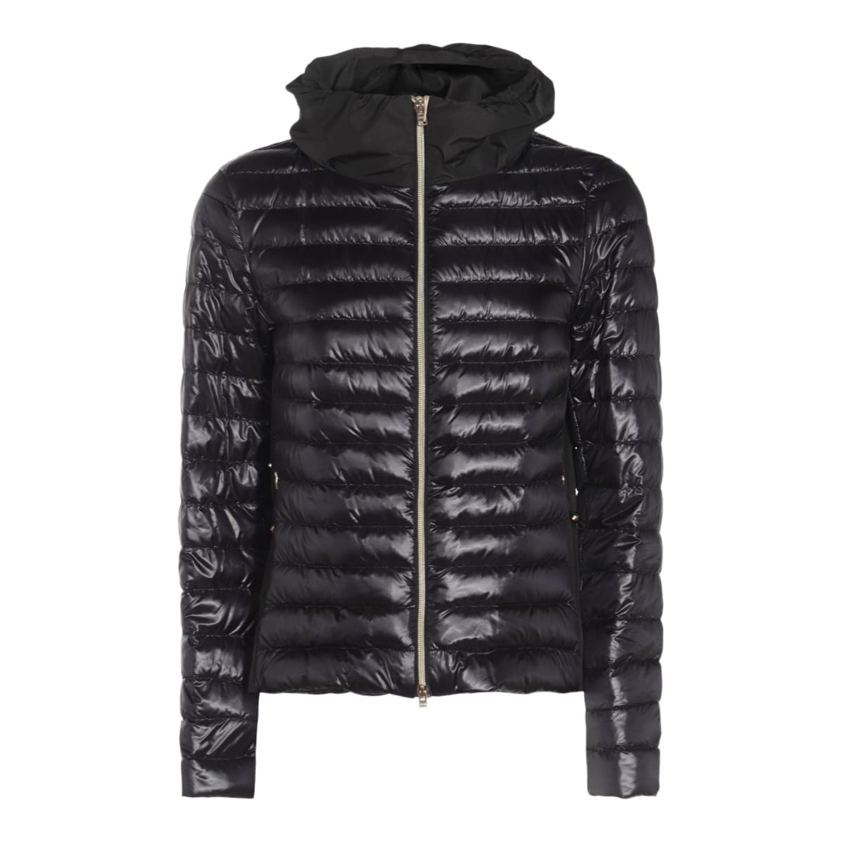 【関税＆送料込み】Herno Black Down Jacket With Fixed Hood Herno Black Down Jacket | italist