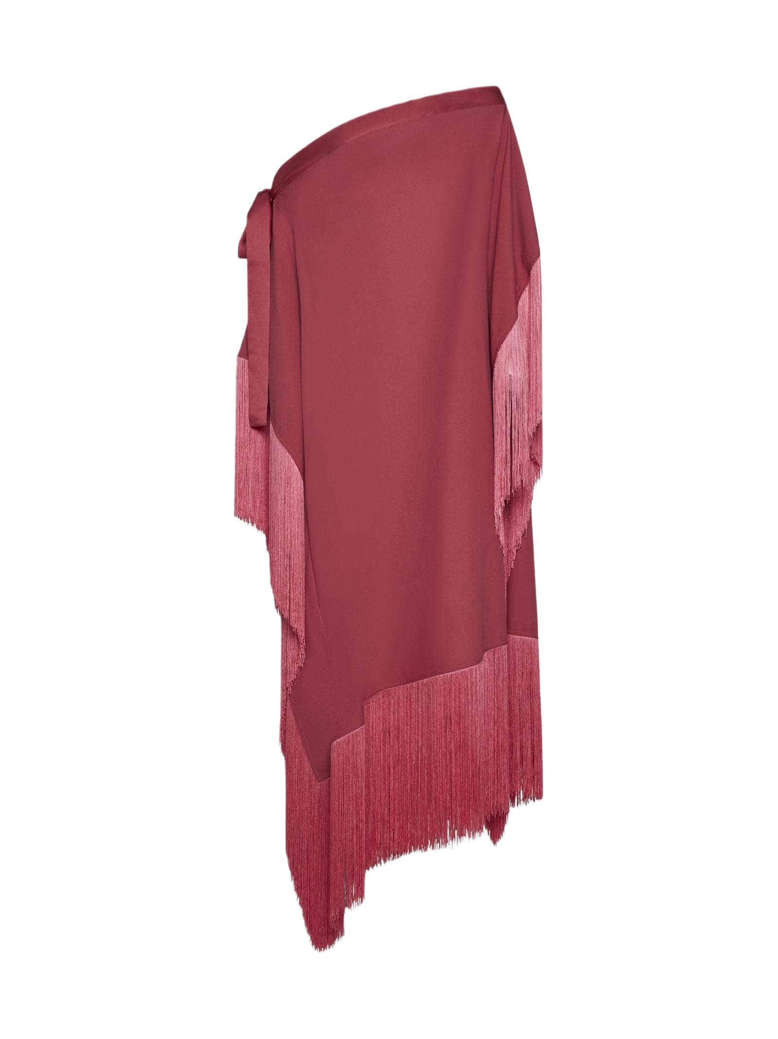 aarons viscose-blend asymmetric kaftan