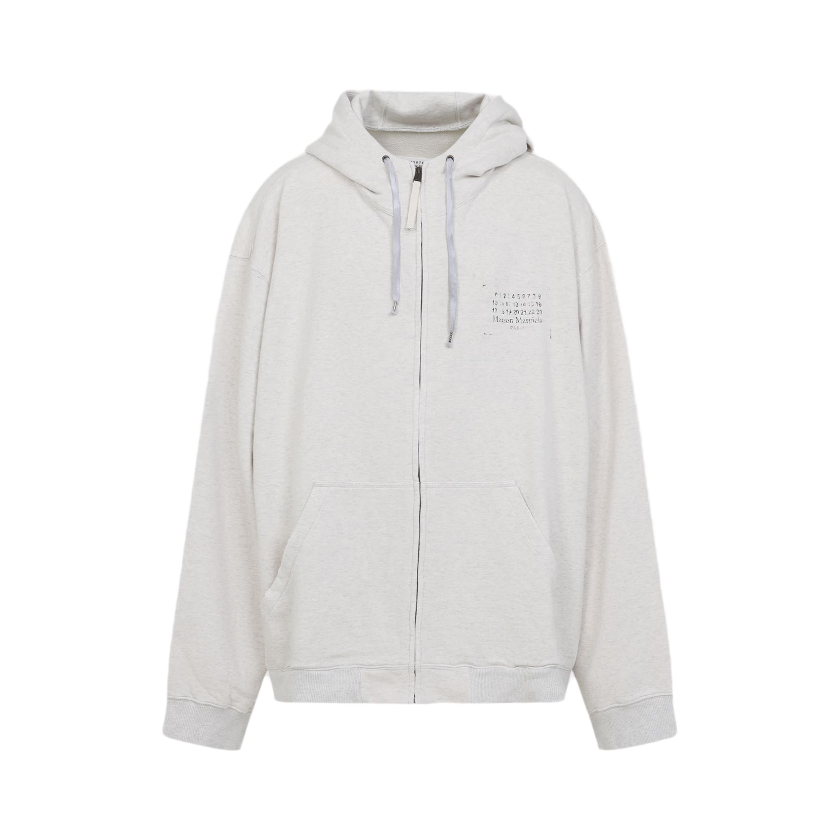 パーカー・フーディ MAISON MARGIELA COTTON HOODIE Maison Margiela logo-embroidered Cotton Hoodie | Black