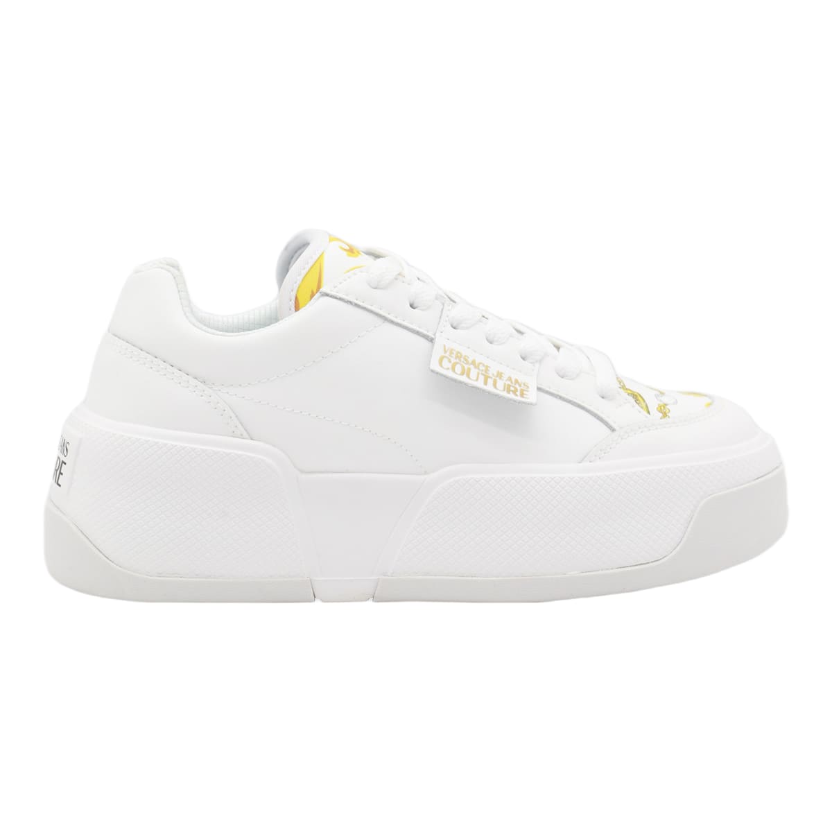 【関税/送料無料】VERSACE JEANS Sneakers 77YA3SJ7 Bianco Versace Jeans Couture Outlet: Sneakers men - White | Versace