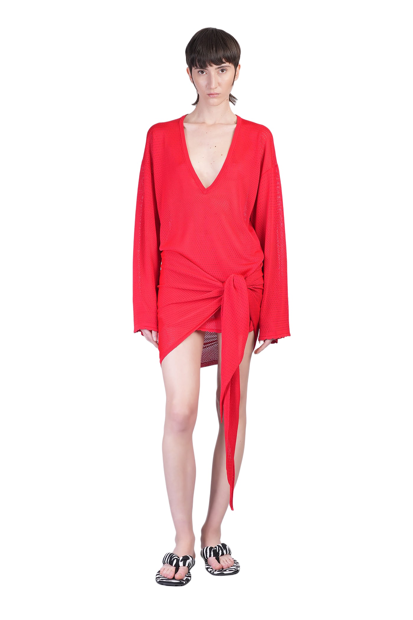 The Attico Dress Woman In Red Viscose | italist
