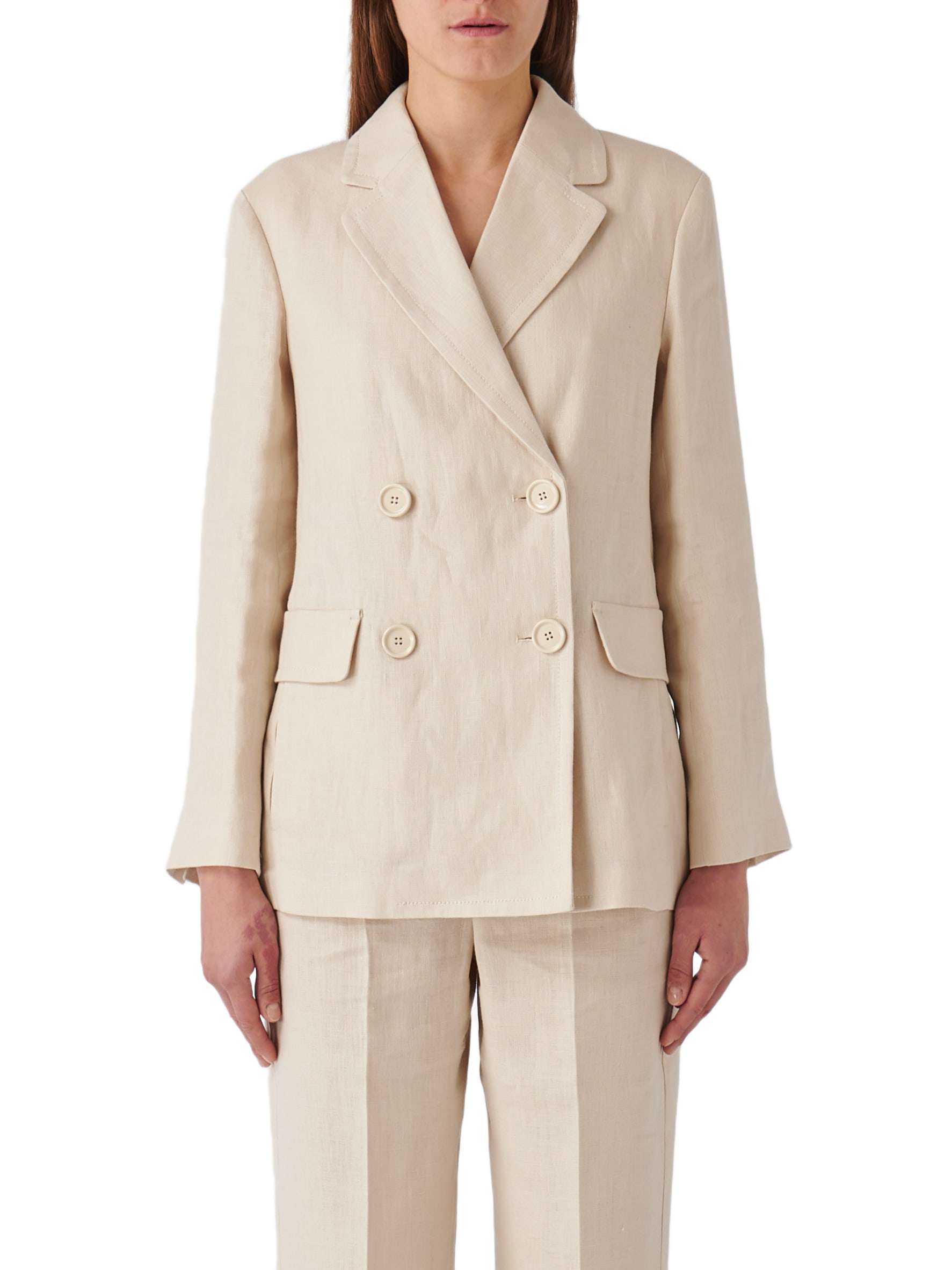 【送料&関税込】'S Max Mara Derna Linen Blazer Linen blazer jacket | Max Mara
