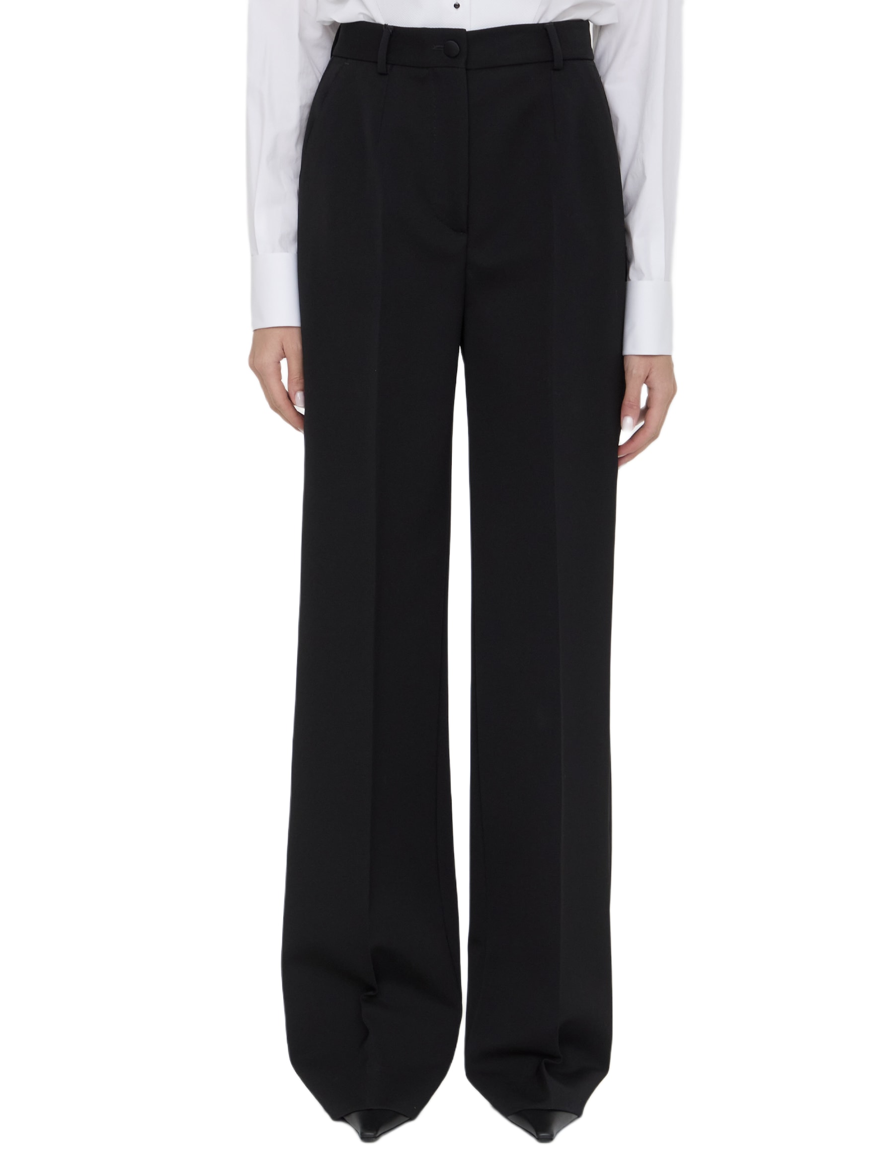 【関税&送料込み】Dolce & Gabbana Gabardine Tuxedo Trouser Dolce & Gabbana Gabardine Tuxedo Pants | italist