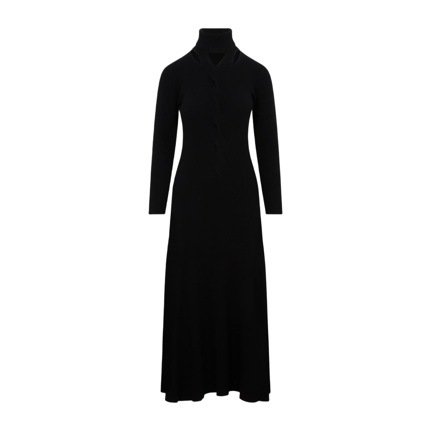 virgin wool long dress