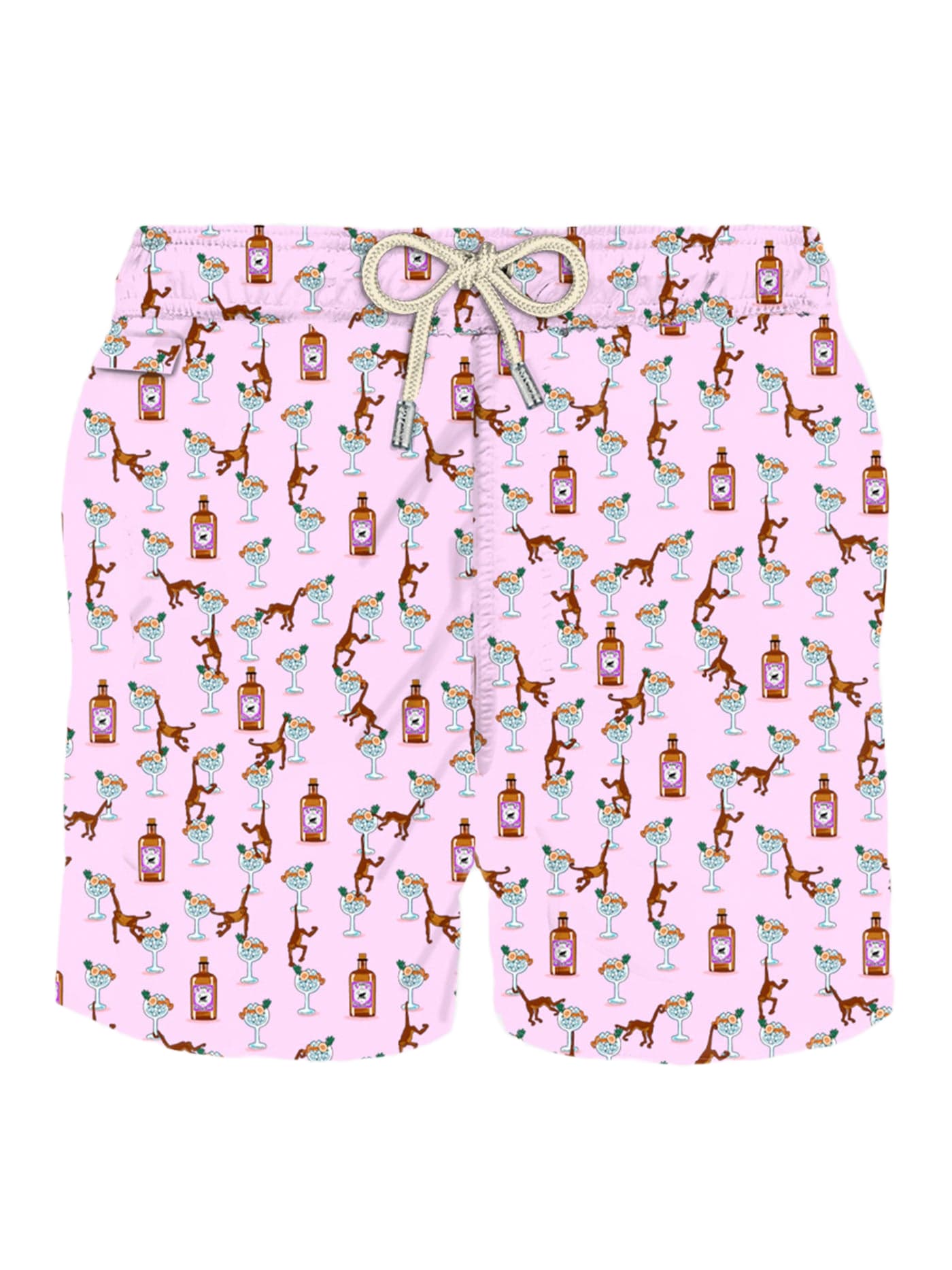 MC2 Saint Barth Man Light Fabric Swim Shorts With Gin And