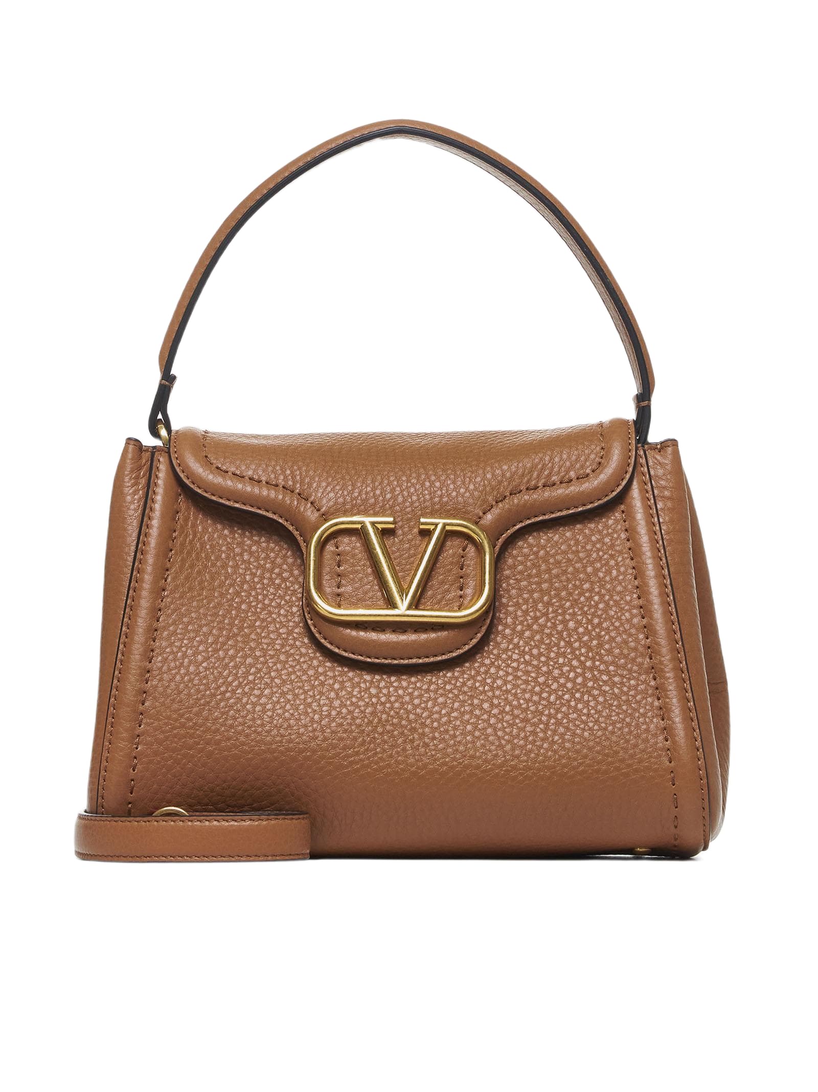 ハンドバッグ Valentino Garavani Borsa A Mano Alltime Valentino Garavani Alltime Small Handbag In Grainy Calfskin
