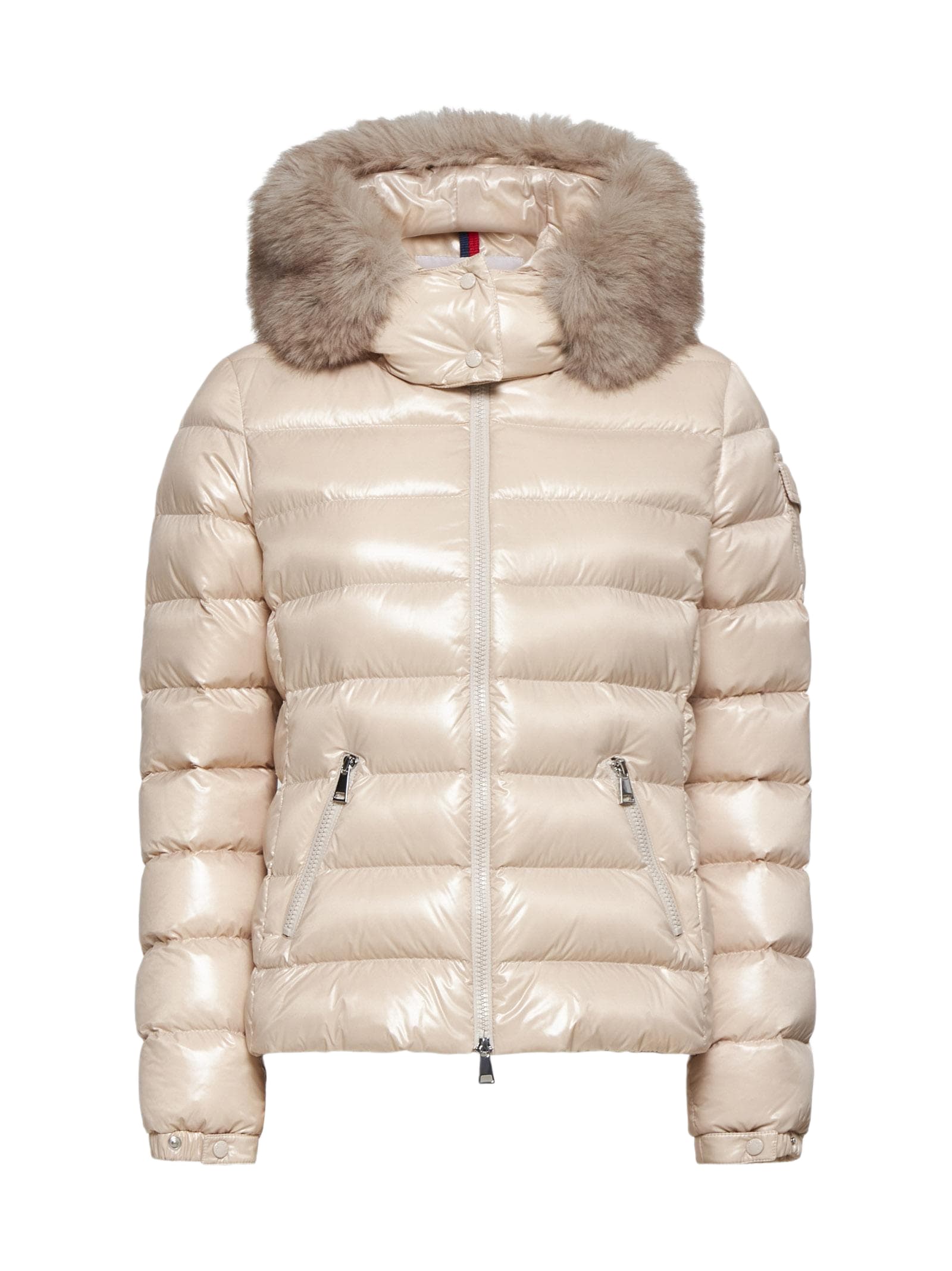 ダウンジャケット・コート Moncler White Quilted Jacket In Nylon Moncler Quilted Nylon Zip-Up Cardigan - Bergdorf Goodman