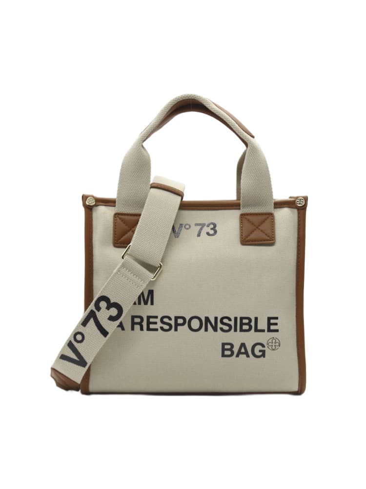 V73 Responsibility Tote Bag In Canvas | italist