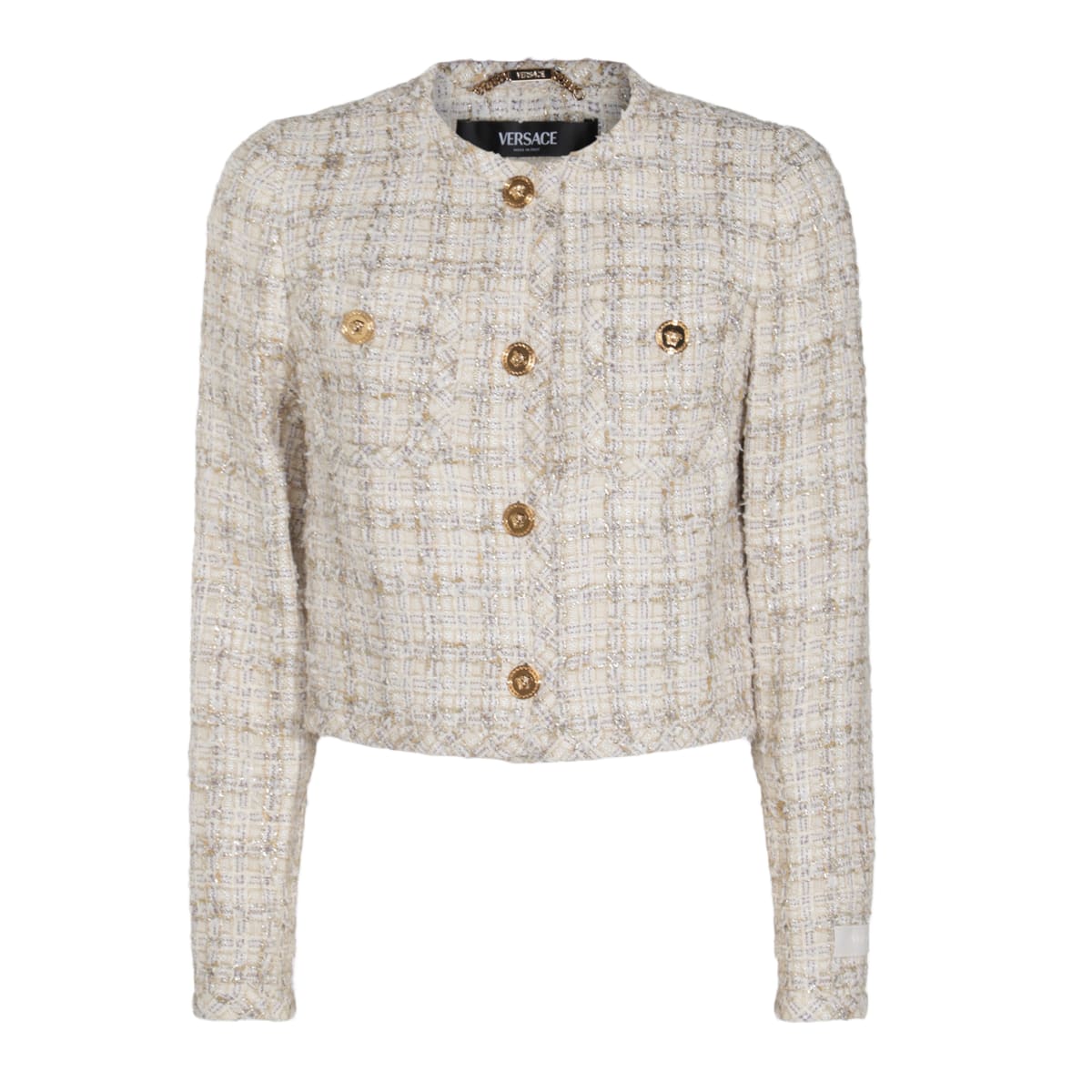 【VERSACE】 biscuit cotton casual jacket （関税送料込） Versace Biscuit Cotton Casual Jacket | italist