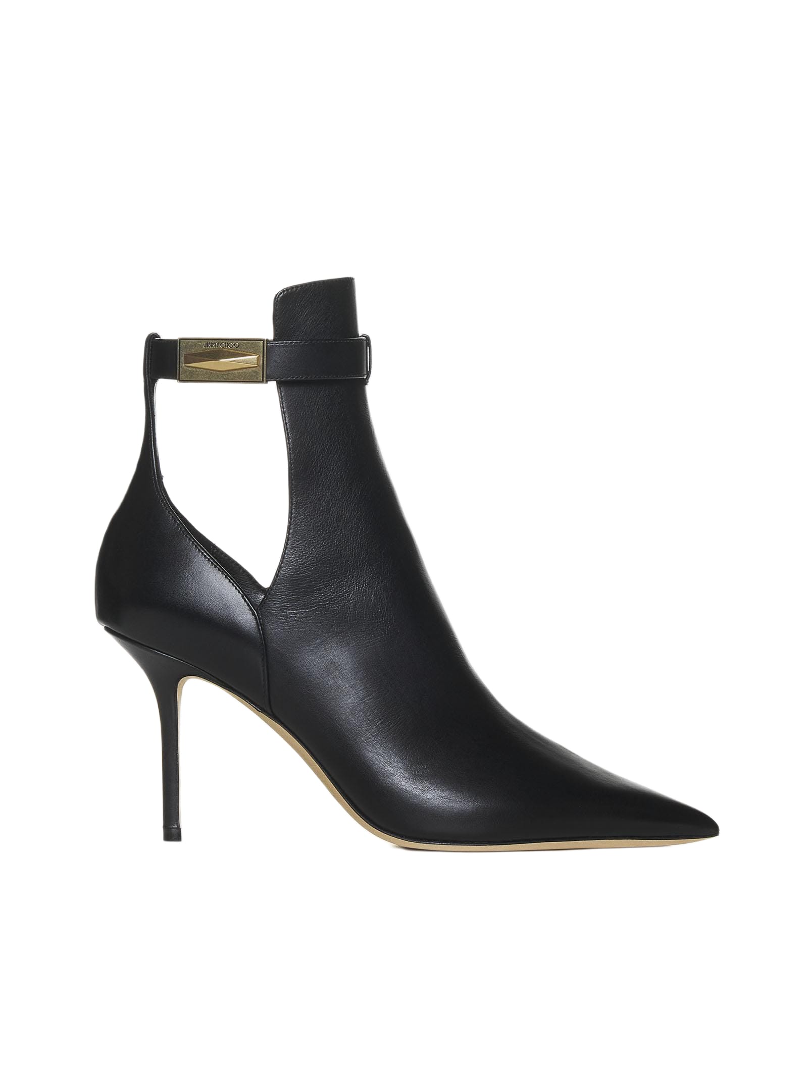 JIMMY CHOO 【NELL 85 レザーアンクルブーツ】 22cm 35