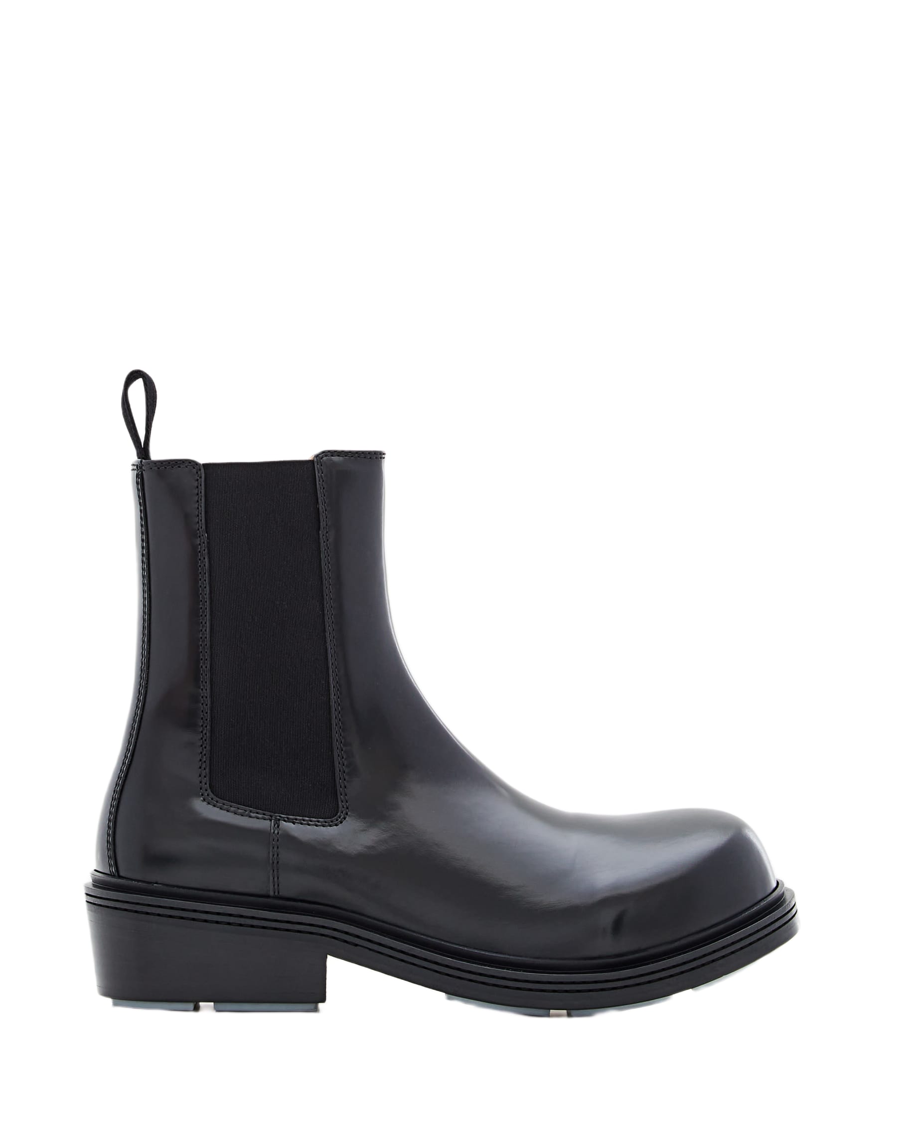 ブーツ Bottega Veneta Fireman Brushed Leather Chelsea Boots Bottega Veneta: Black Fireman Chelsea Boots | SSENSE