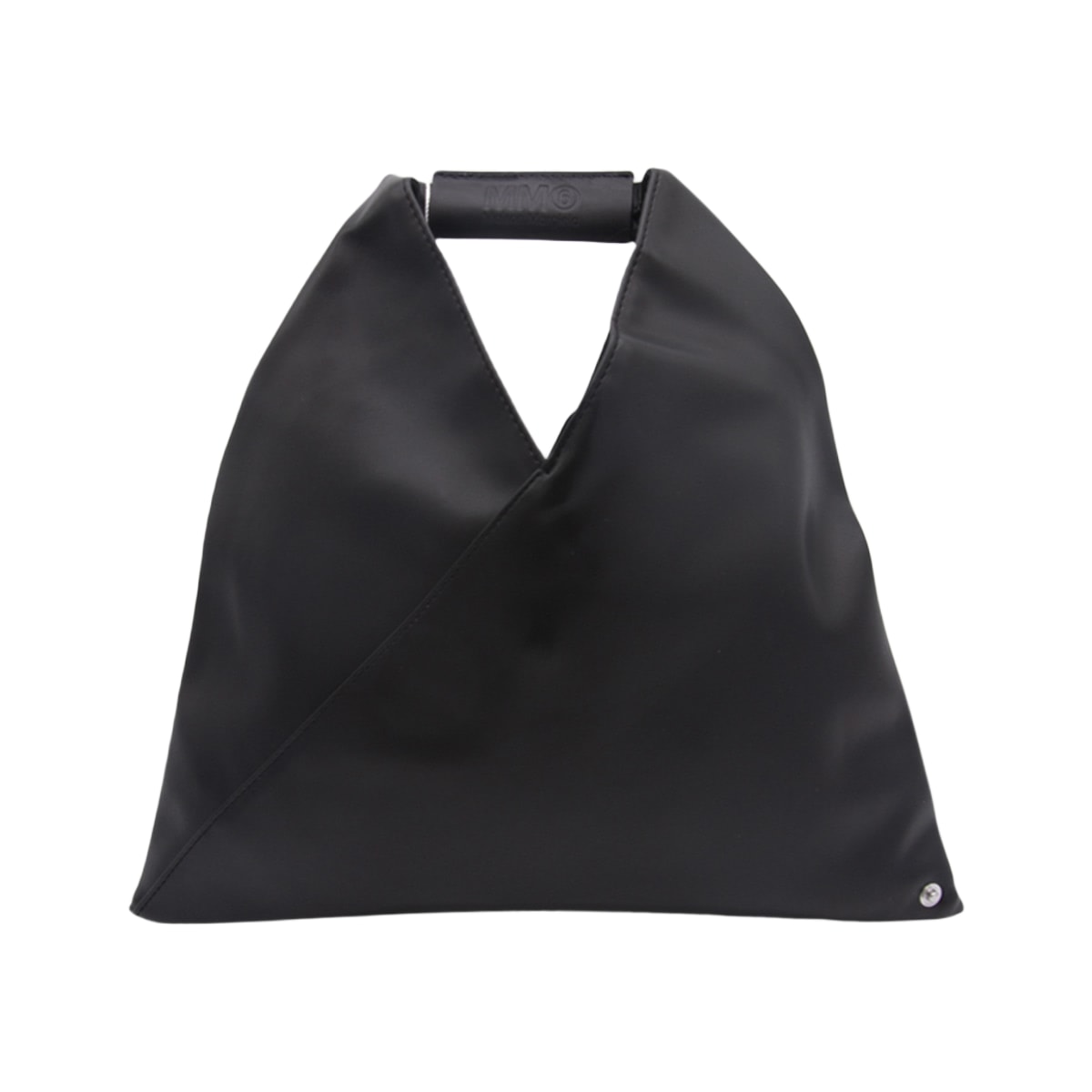 MM6 Maison Margiela Black Leather Japanese Tote Bag | italist