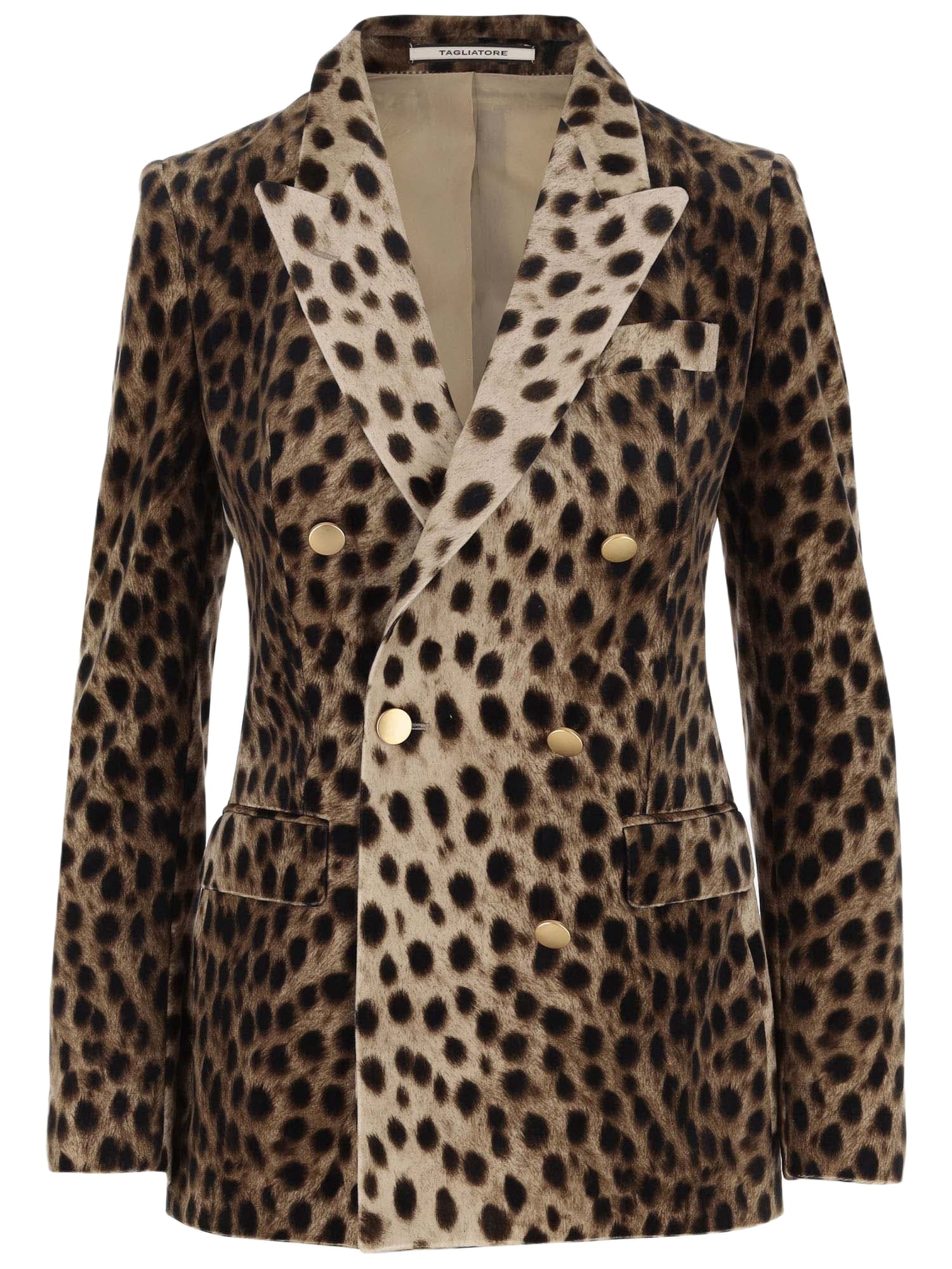 VIP【関税送料無料】希少 Tagliatore Double-breasted jacket Tagliatore Double-breasted Jacket With Leo Pattern | italist