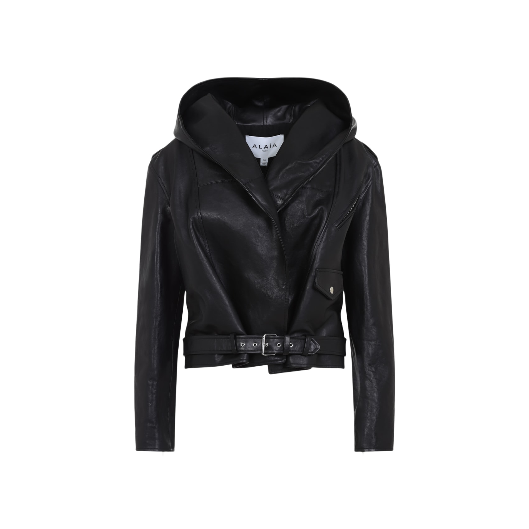 Alaia Alaïa Hooded Biker Jacket | italist
