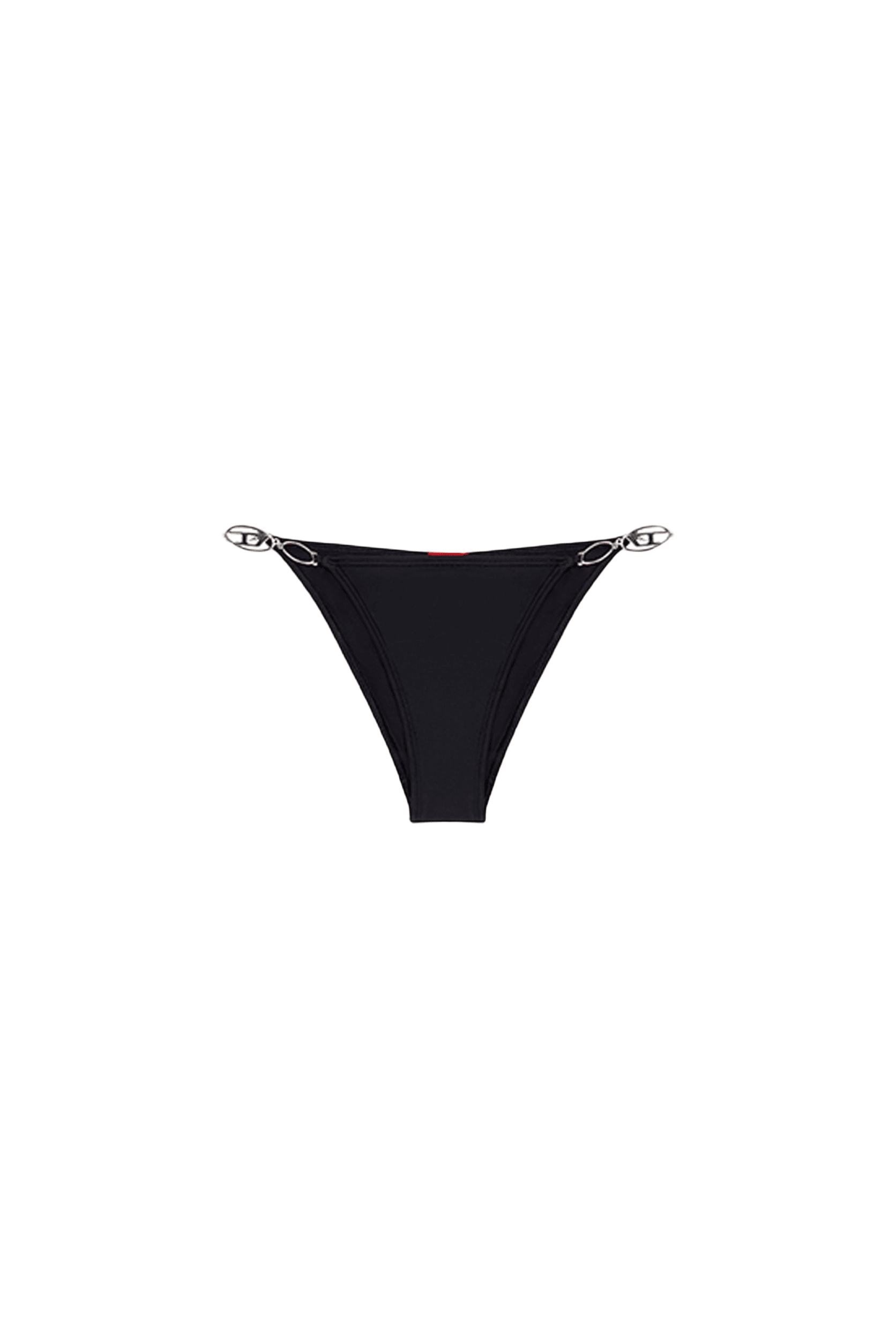 【送料&関税込】Bfpn-irina Bikini Briefs Diesel Women's Metallic bikini briefs with logo plaques | Silver