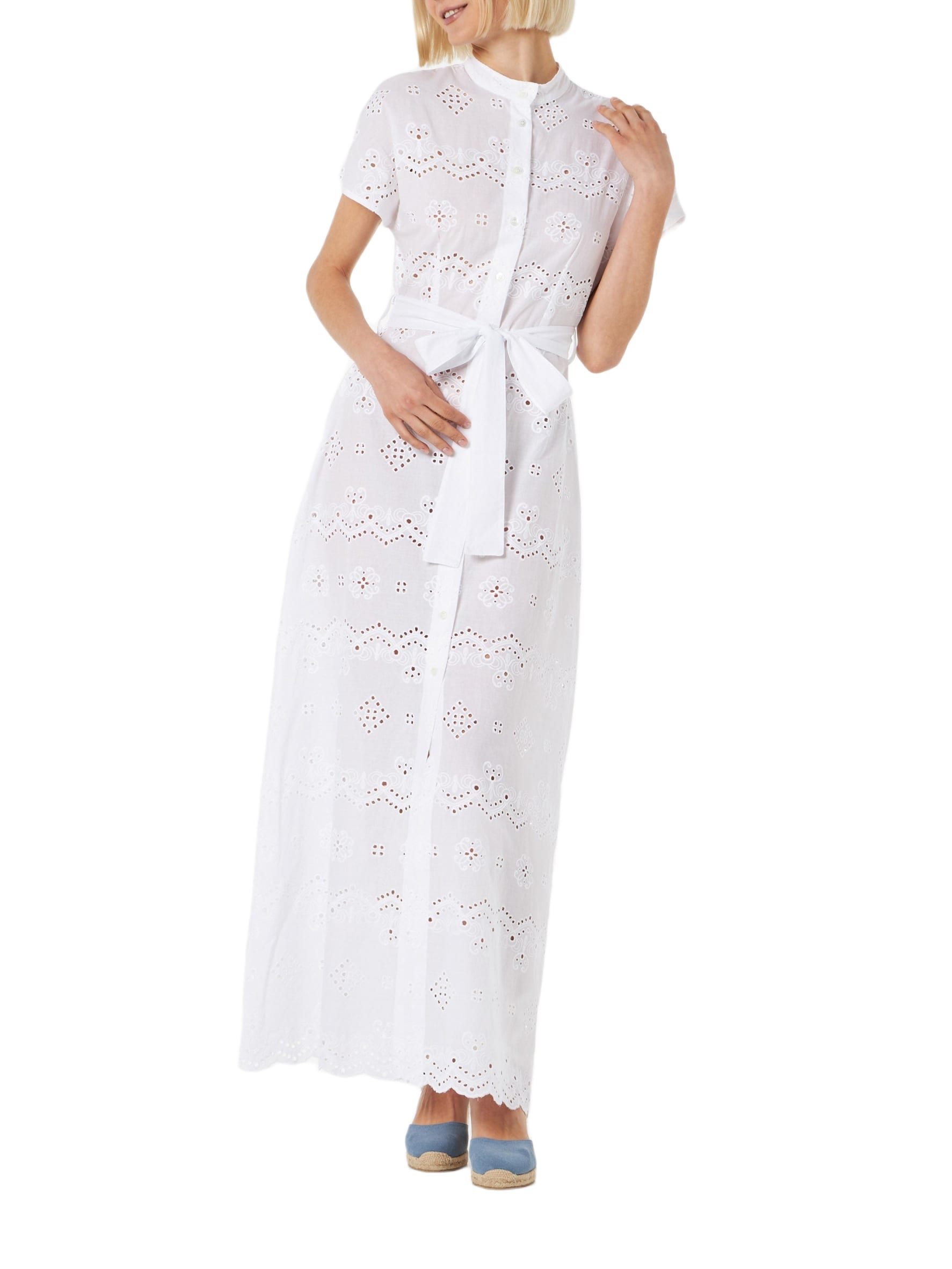 MC2 Saint Barth Woman White Sangallo Dress Keira | italist