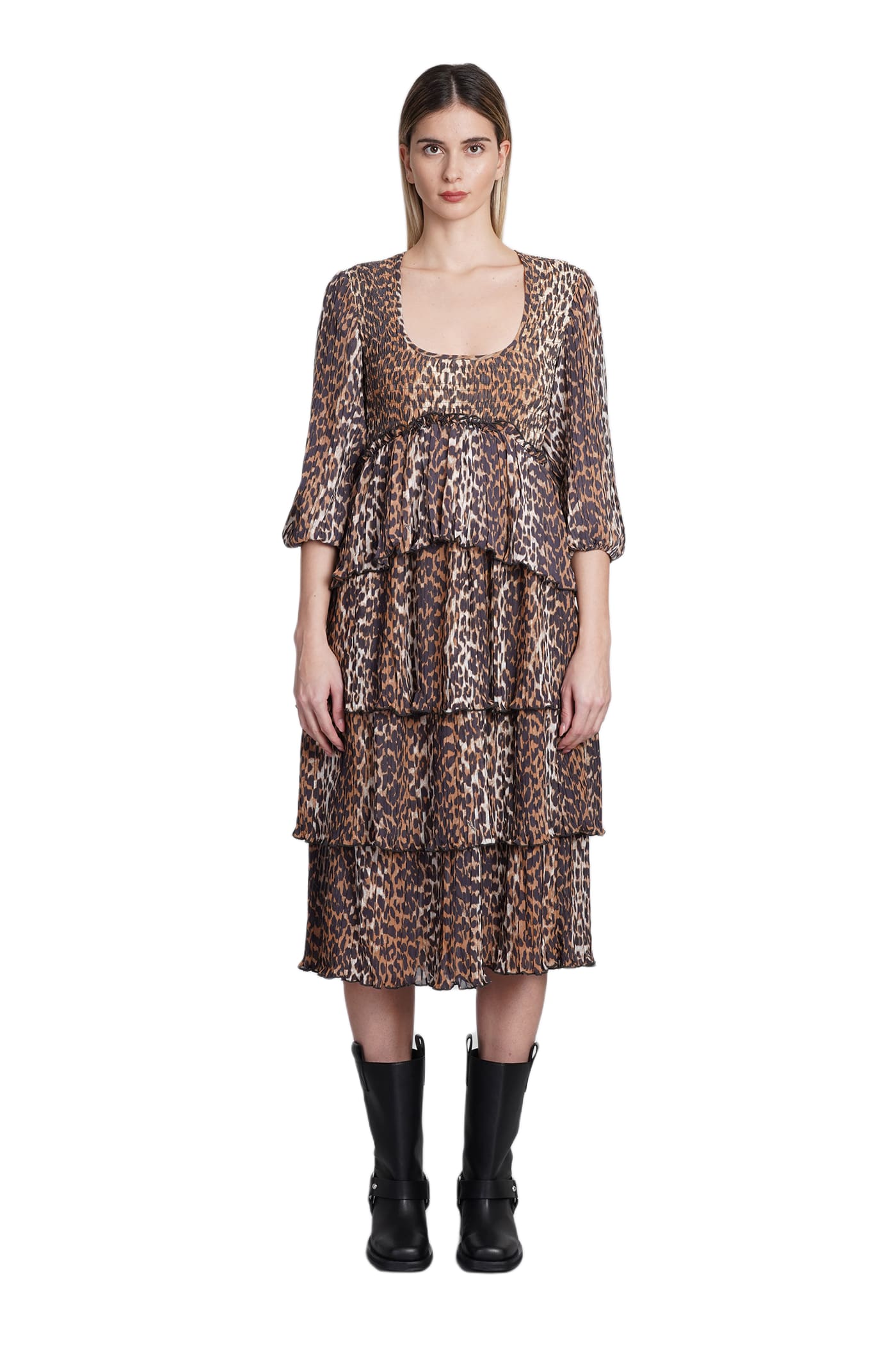 dress in animalier polyester