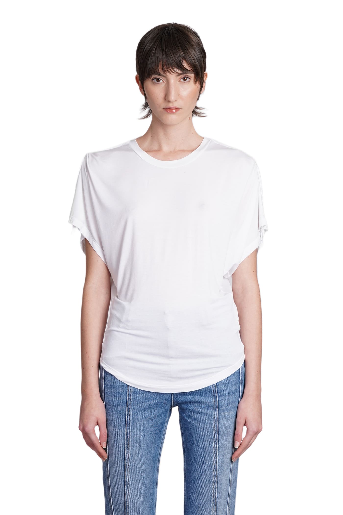 【送料&関税込】Isabel Marant Zola T-shirt In White Modal Isabel Marant Zola T-shirt In White Modal | italist, ALWAYS