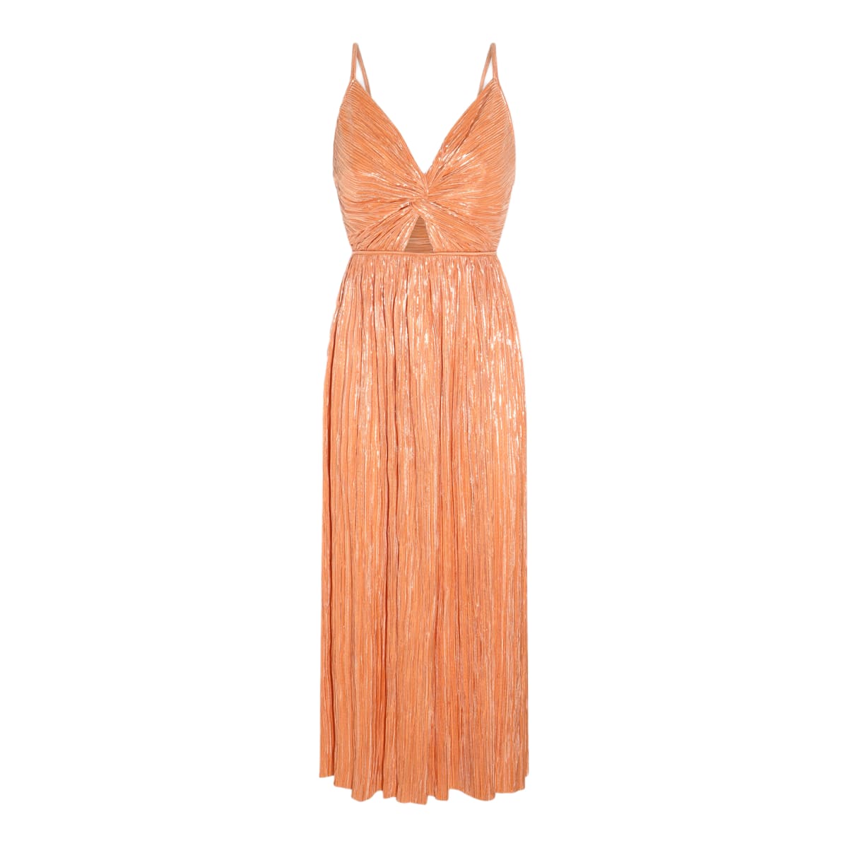 peach long dress