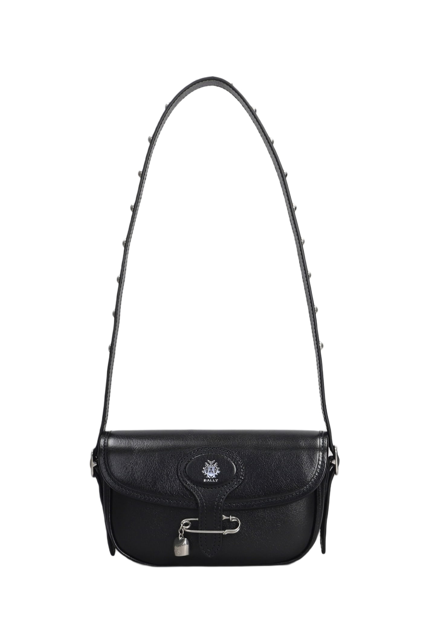ショルダーバッグ・ポシェット Bally Beckett Shoulder Bag In Shiny Leather BALLY Beckett embellished glossed textured-leather shoulder