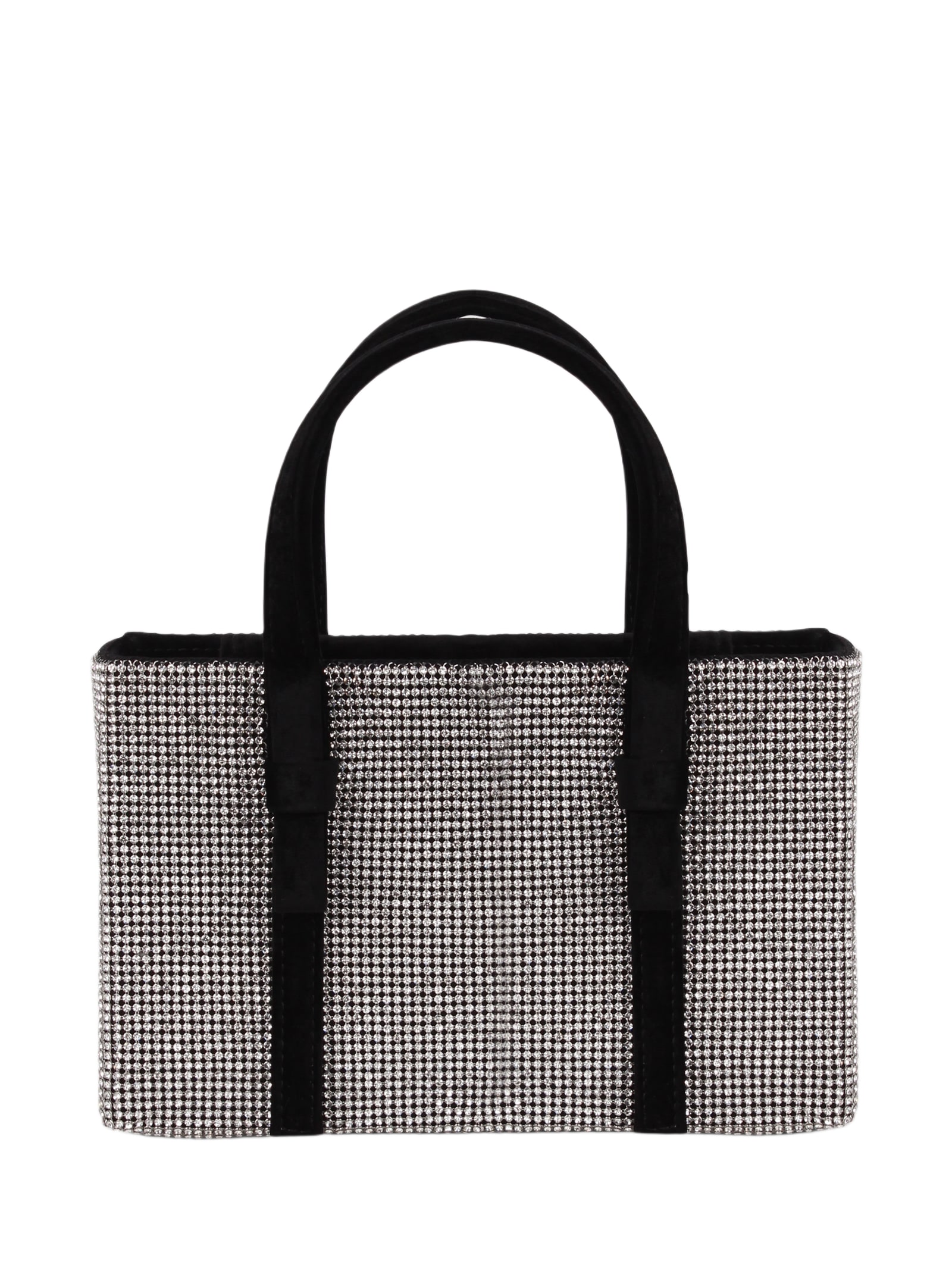 トートバッグ KARA SS23 BAG WITH CRYSTALS (HB275E_0990BLACKSTREAKING) Kara Bag With Crystals | italist