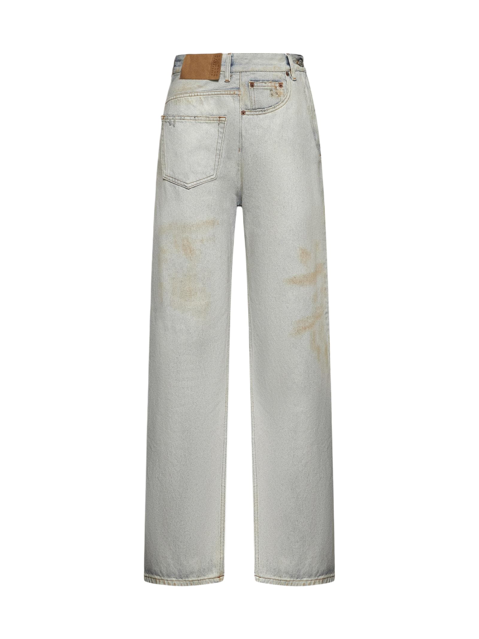 メゾンマルジェラ Maison Margiela MM6 Maison Margiela Light Blue Denim Twisted Jeans | italist
