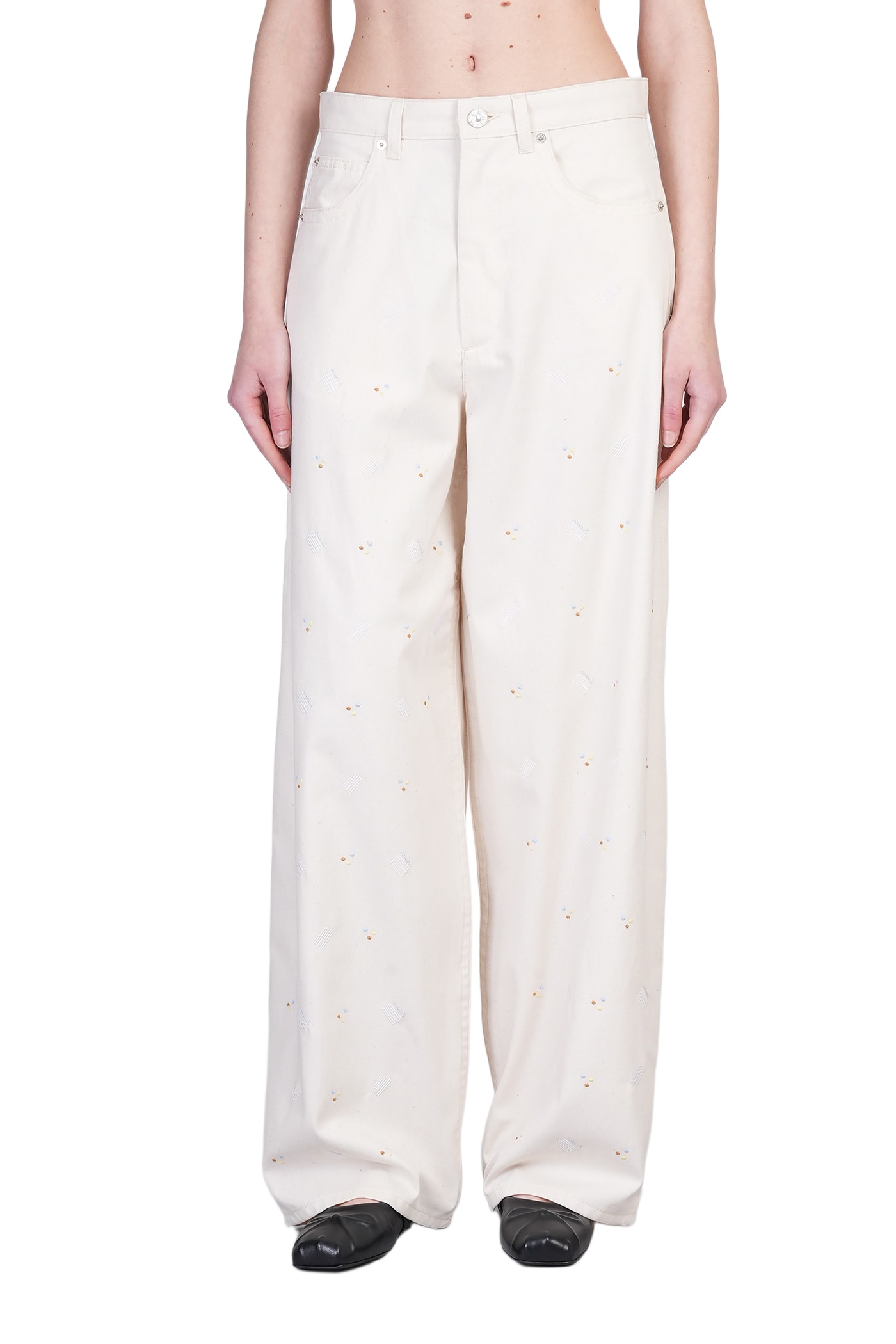 【送料&関税込】Marni Pants In Beige Cotton Marni Pants in Beige | SVD