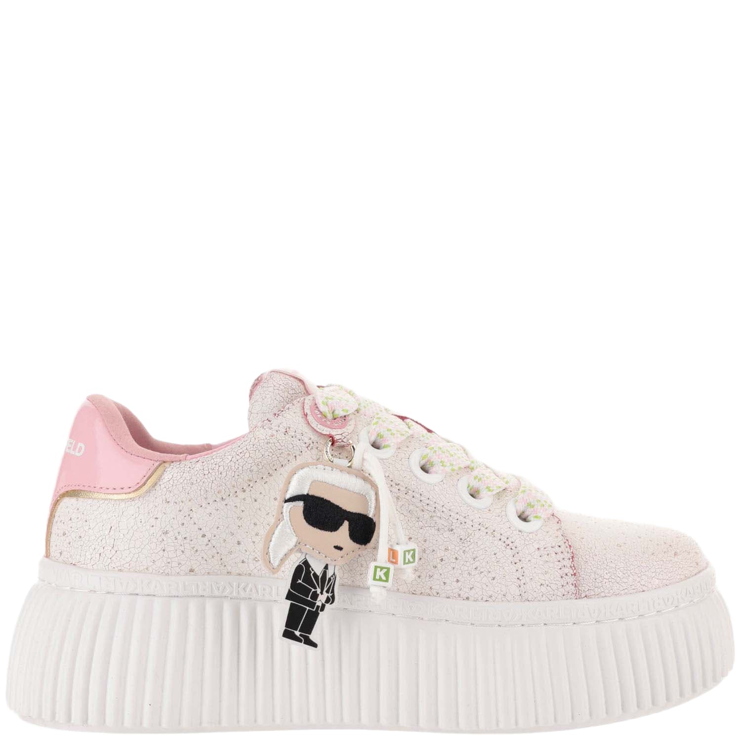 KARL LAGERFELD フリツミティスカト A1W12026 998 Karl Lagerfeld Karl Logo Leather Sneakers | italist, ALWAYS