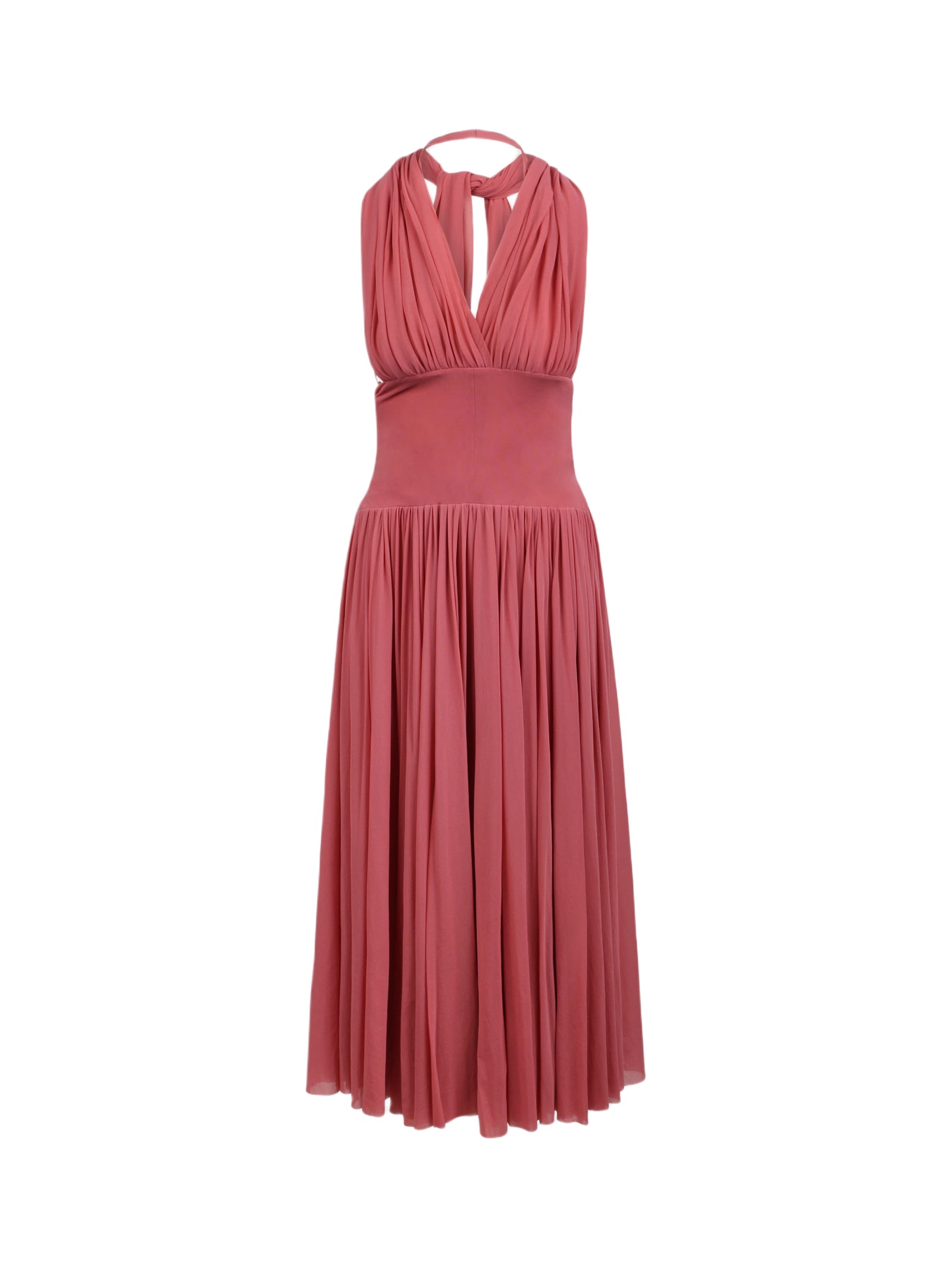 Philosophy Di Lorenzo Serafini Halterneck Mesh Maxi Dress