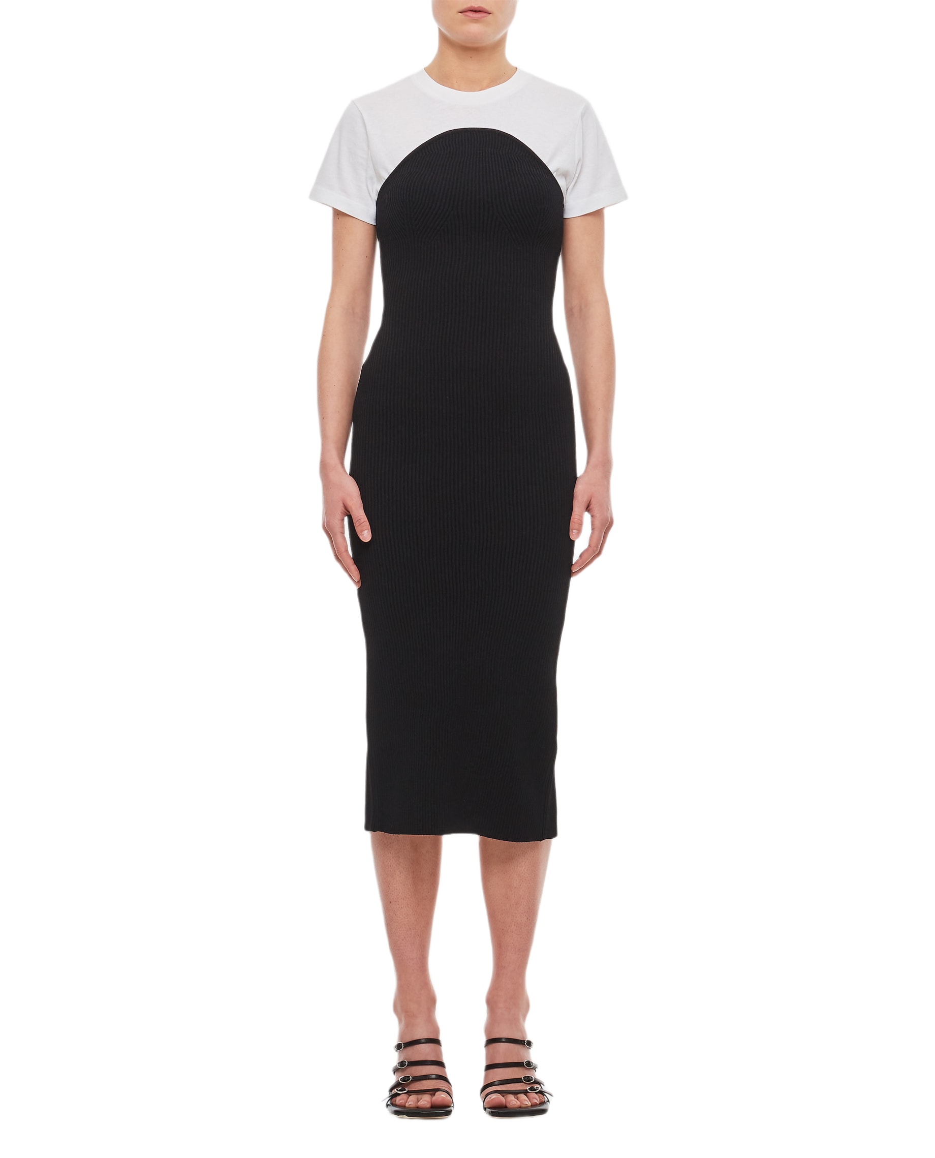 rumer viscose midi dress