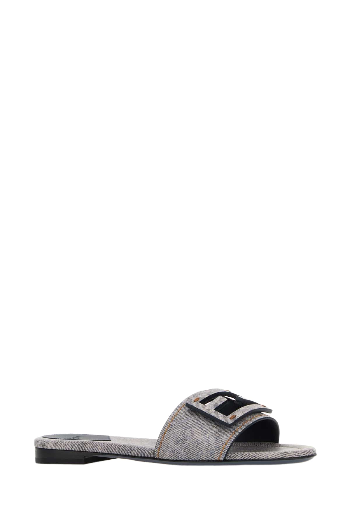 スリッポン FENDI PRINTED LEATHER BAGUETTE SLIPPERS Fendi Printed Leather Baguette Slippers | italist